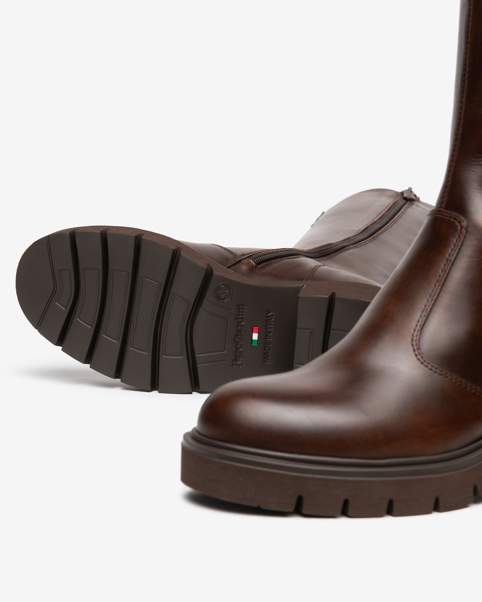 Nero Giardini Boots bottes cuir femme talon 60 mm