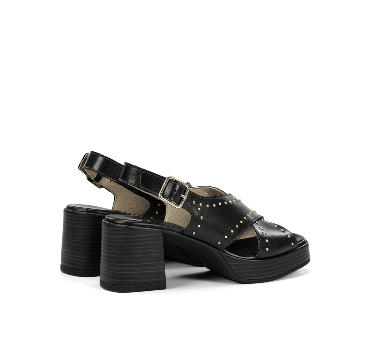 Dorking Diamond D9333 sandale noire talon femme