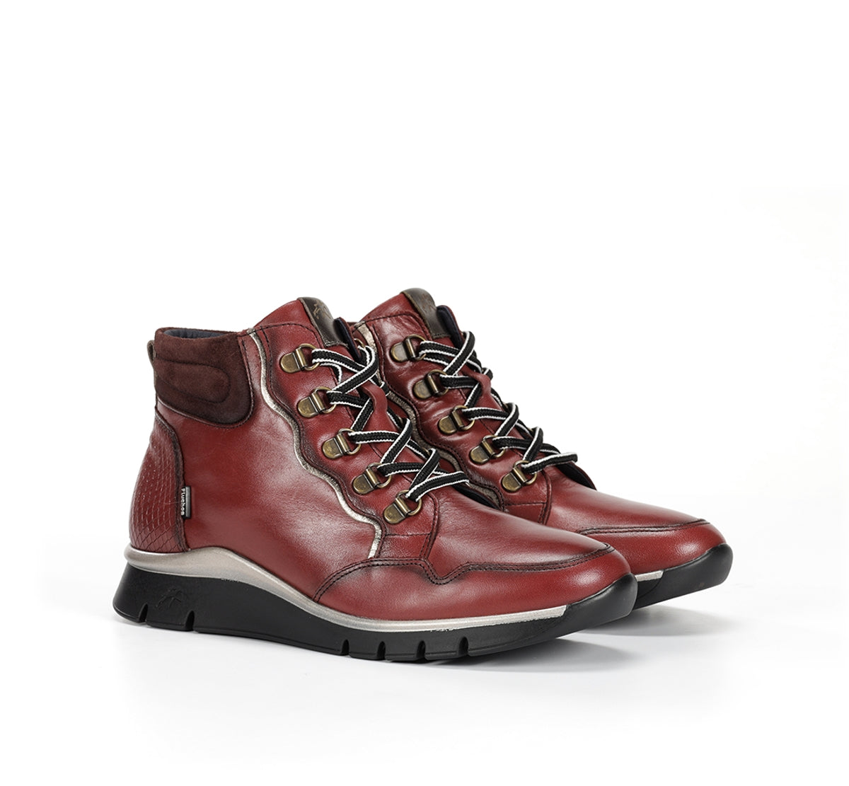 Fluchos Union F2073 bottine femme bordeaux