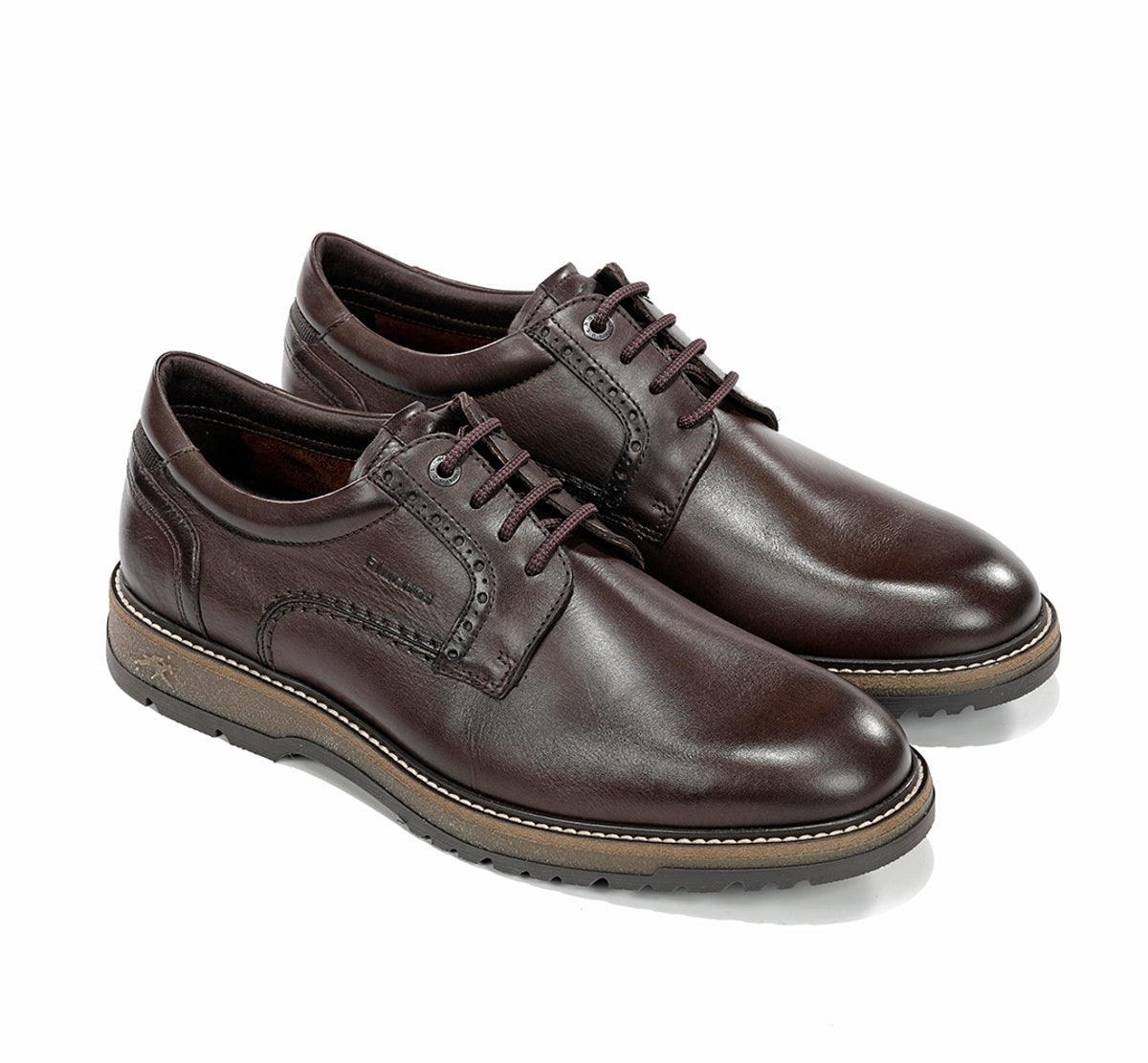 Fluchos Buggy F2319 chaussure ville marron homme cuir