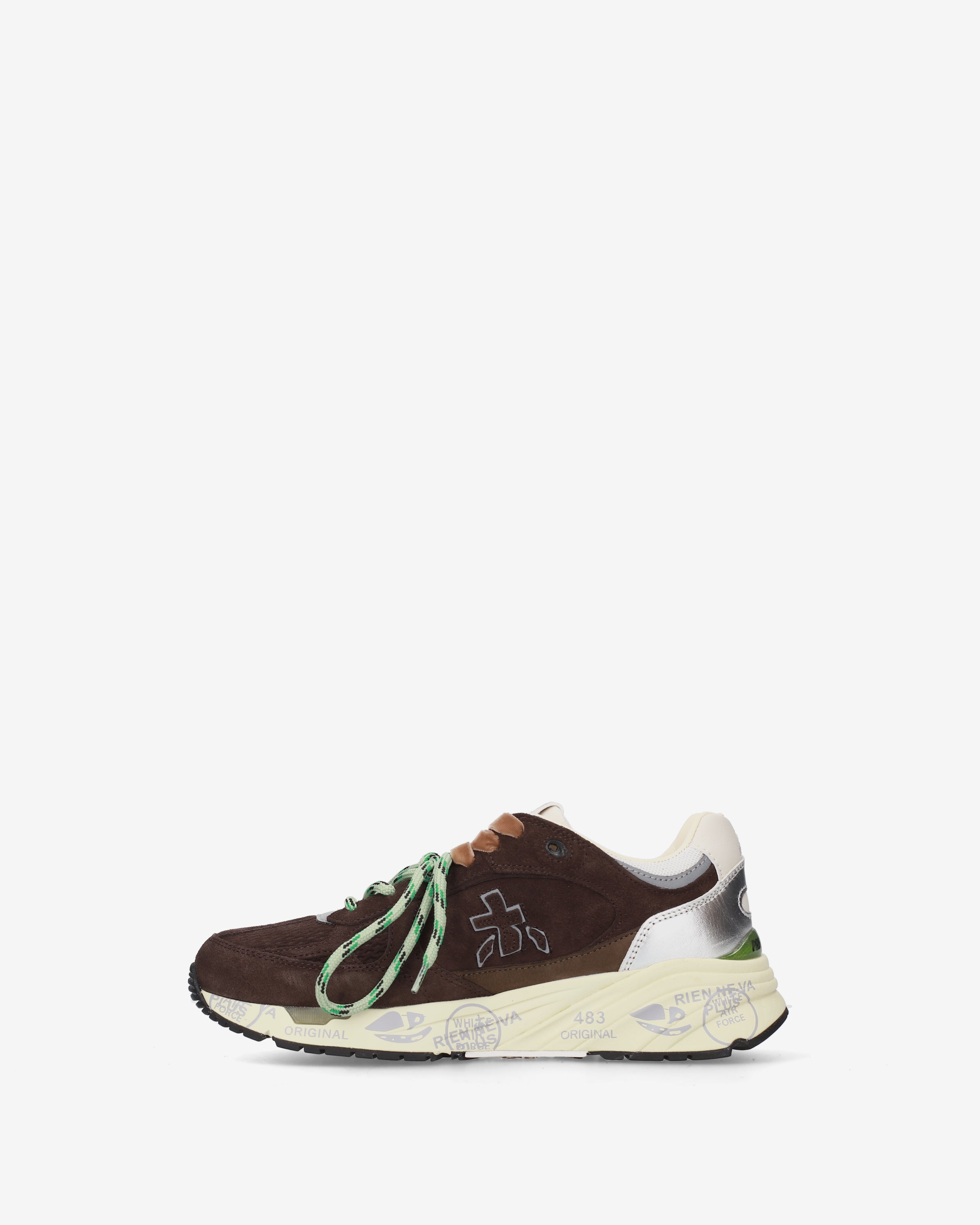 Premiata Mased 8596L sneakers femme marron olive