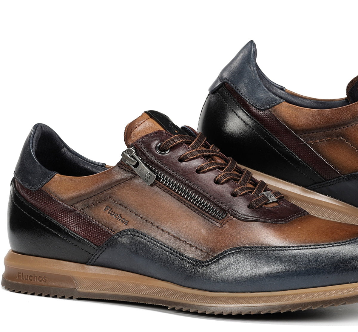 Fluchos Samir F2263 basket homme marron confort rembourré