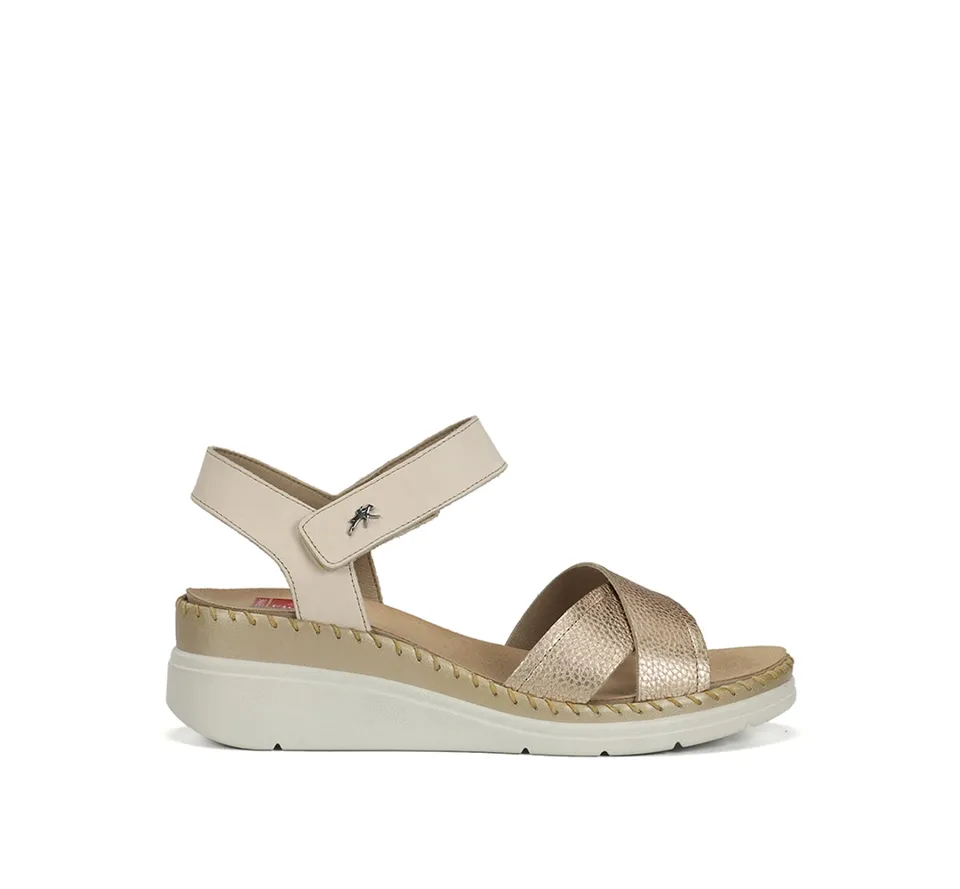 Fluchos Leza F2139 Sandales Femme Doré Confort