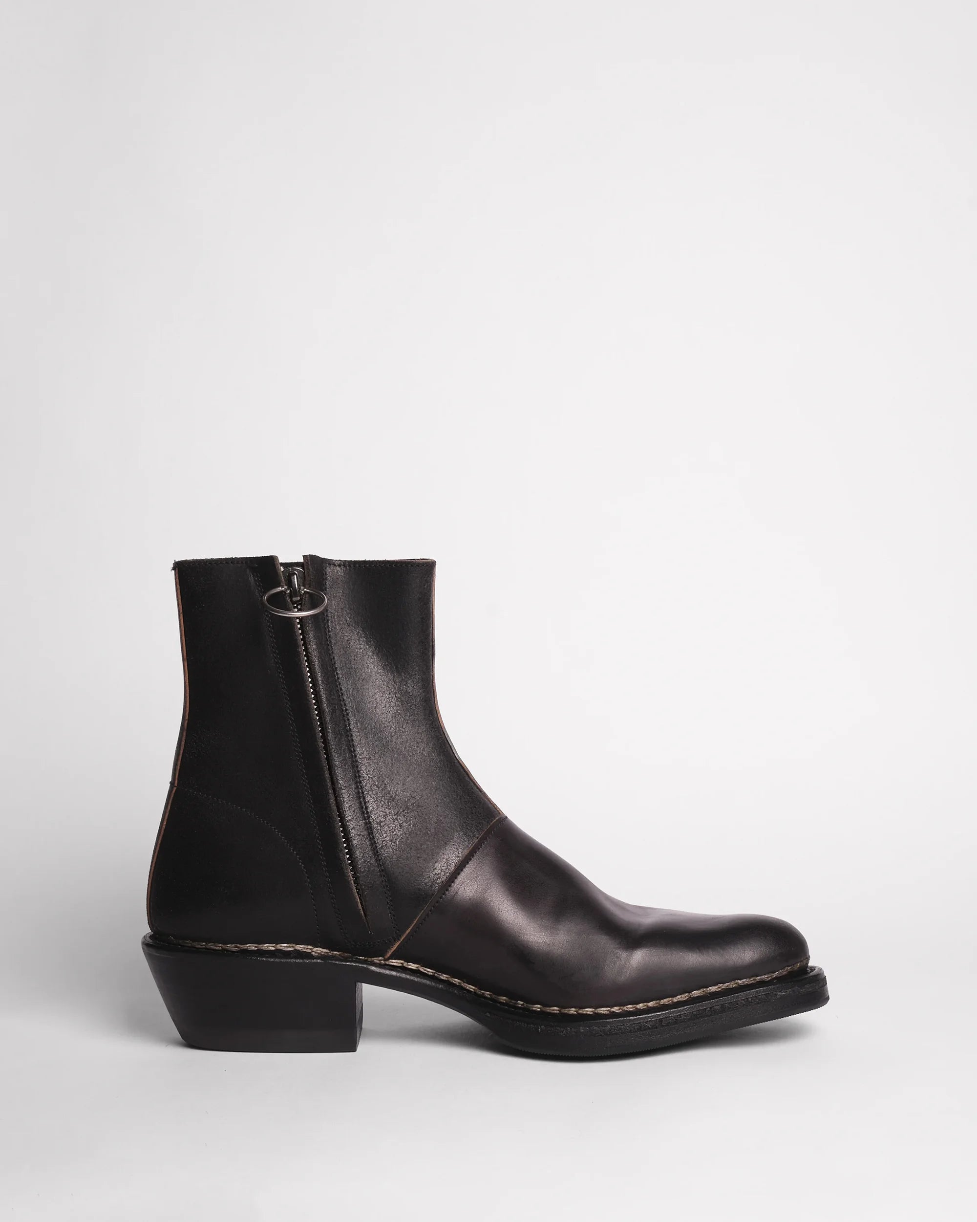 Premiata Boots 005 bottes cuir homme zip latéral