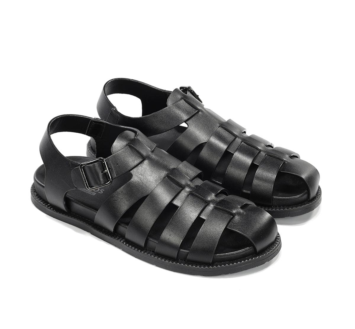 Fluchos Bari F2450 sandales homme noir cuir