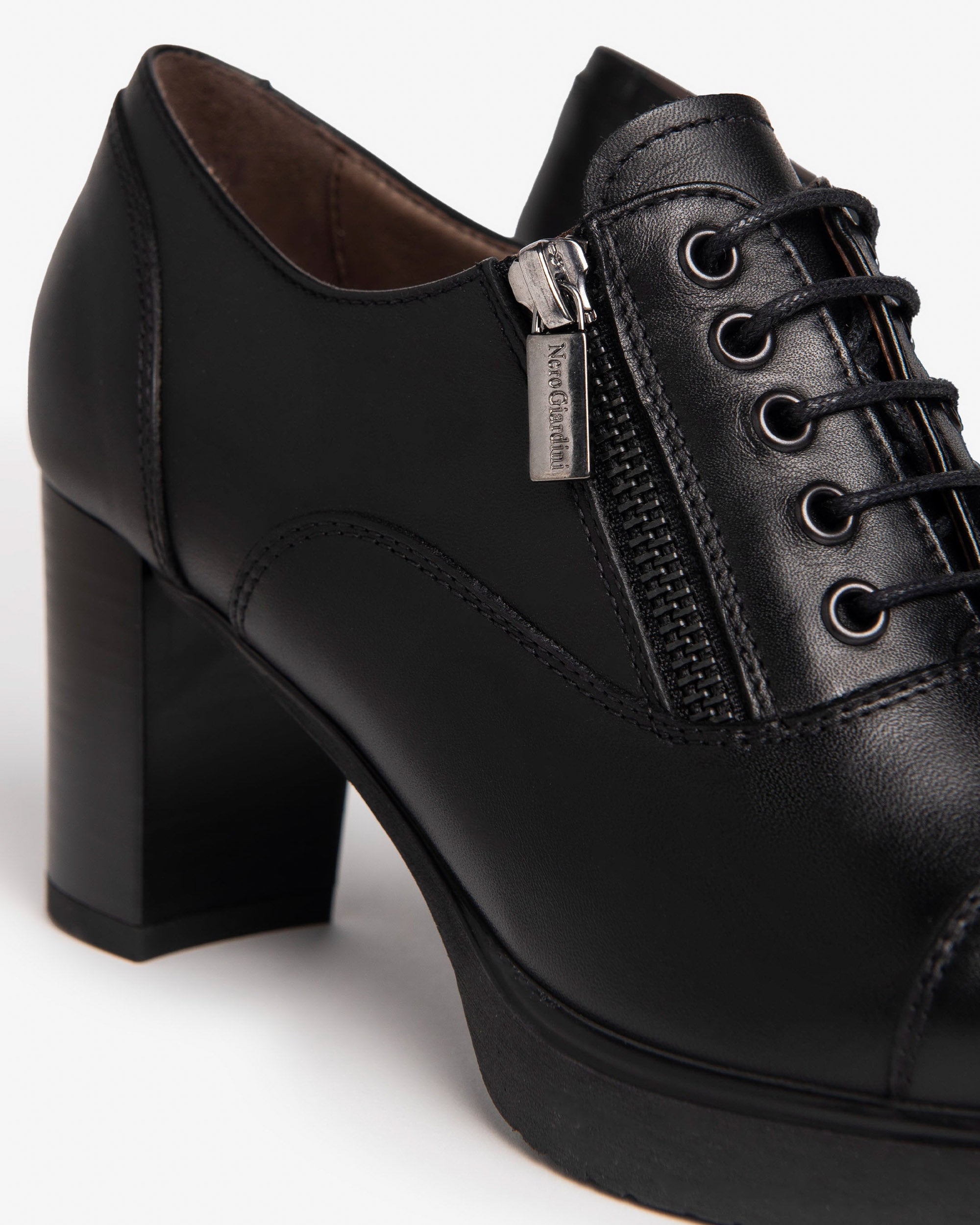 Nero Giardini Tie-up derbies femme cuir hiver
