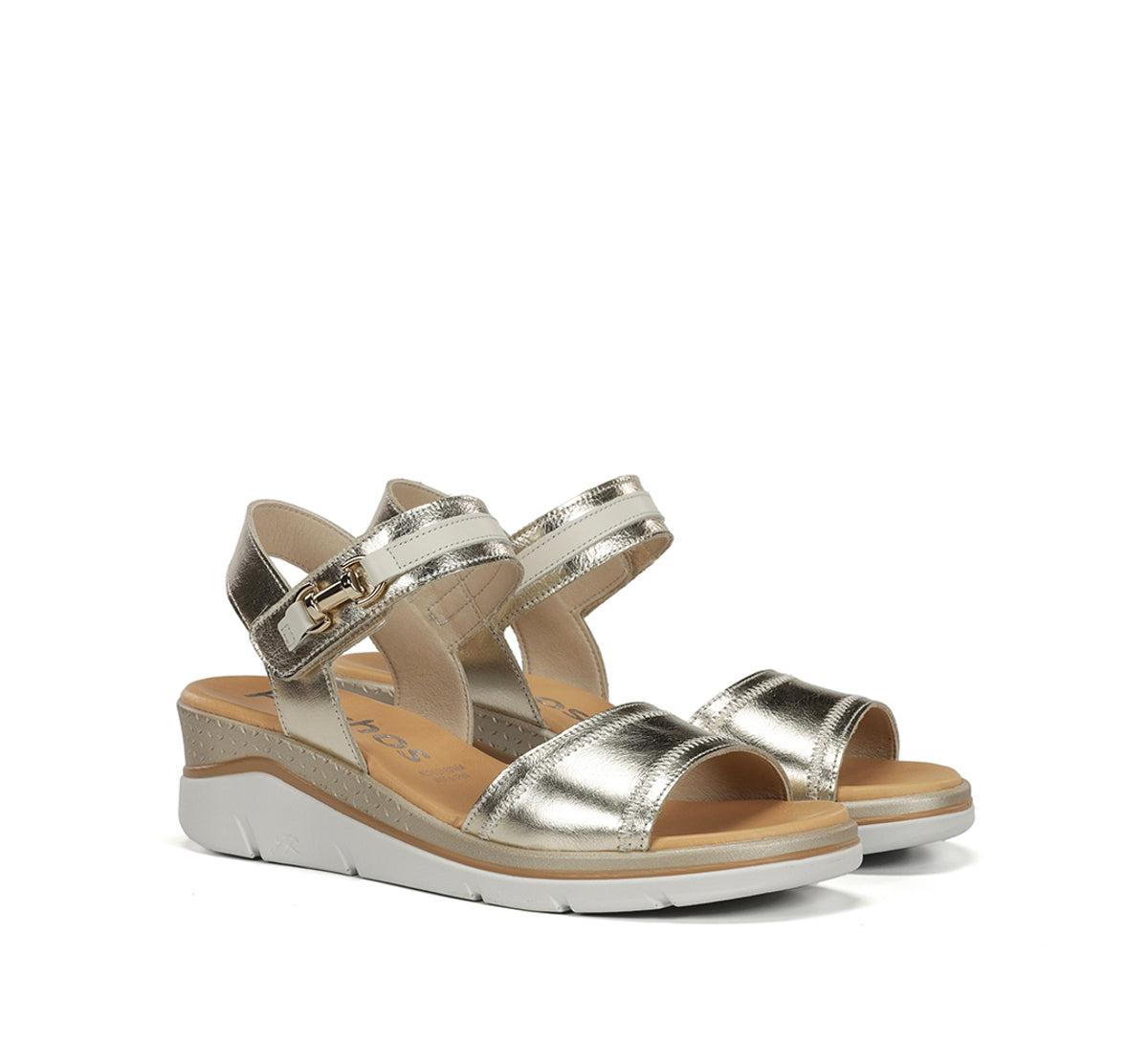 Fluchos Fire F2427 sandales femme dorées compensées