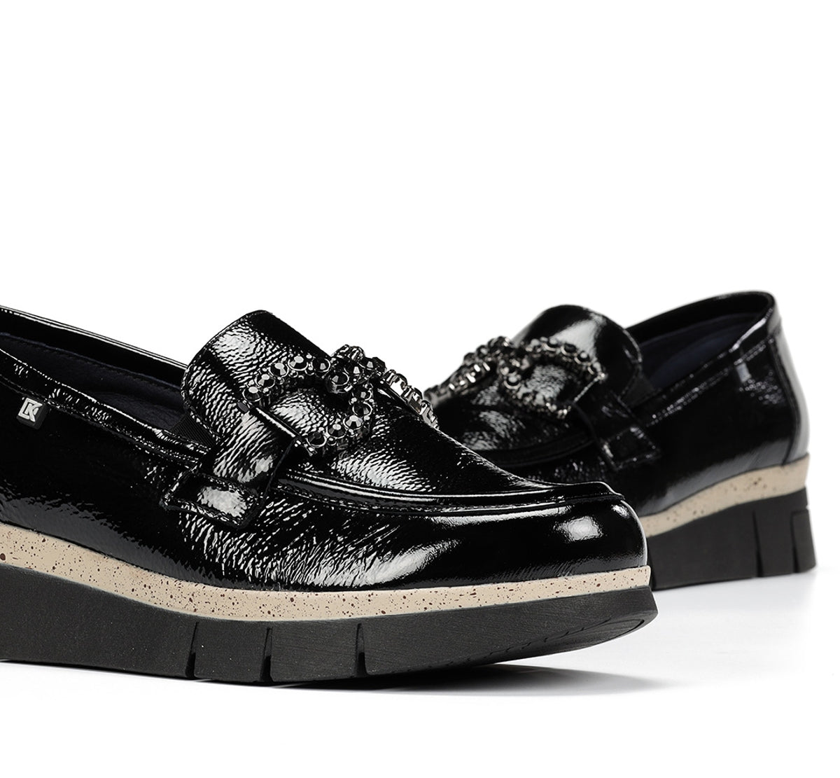 Fluchos Dorking India D9325 mocassins femme noir