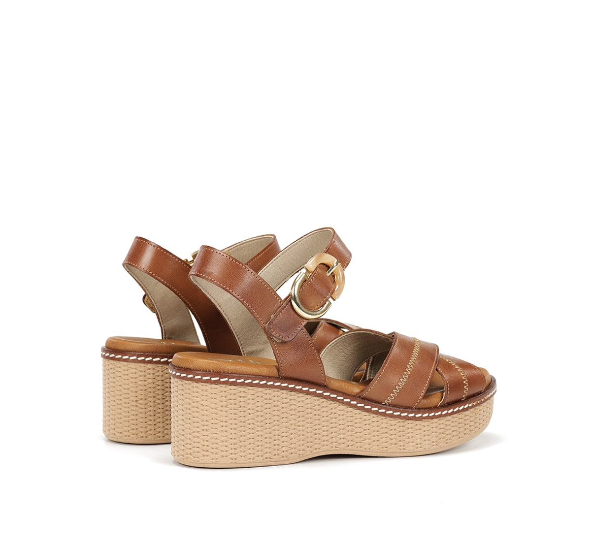Dorking by Fluchos Nido D9640 sandale marron cuir plateforme