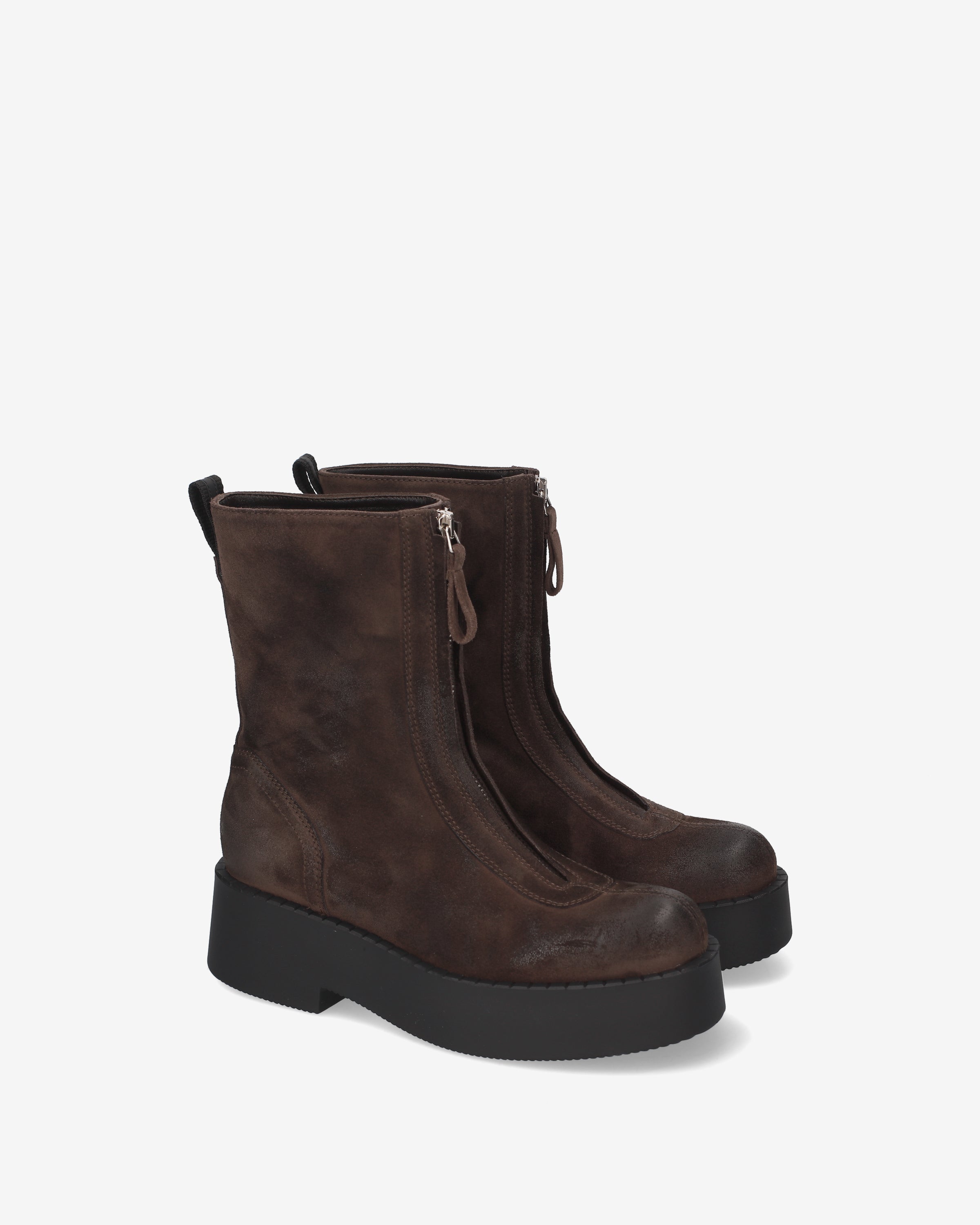 Premiata Boots bottines plateforme mocha 38 daim