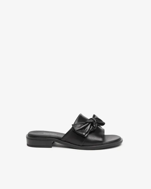 Nero Giardini Slippers mules cuir femme noeud 2,5 cm