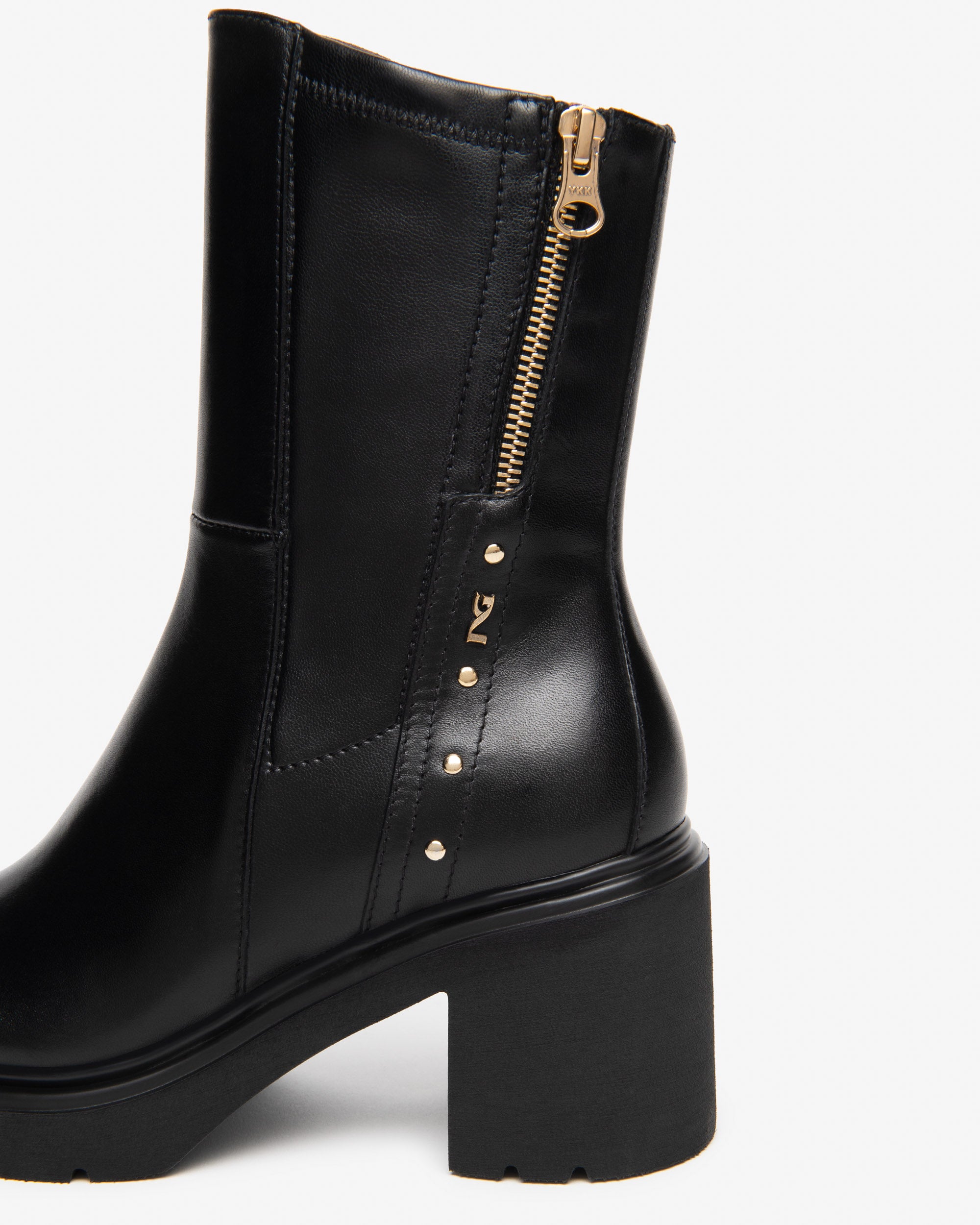 Nero Giardini Ankle Boots Bottines cuir talon 8,5 cm zip