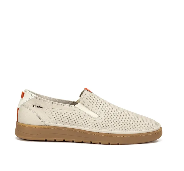 Fluchos Leo F1946 slip on homme taupe cuir souple