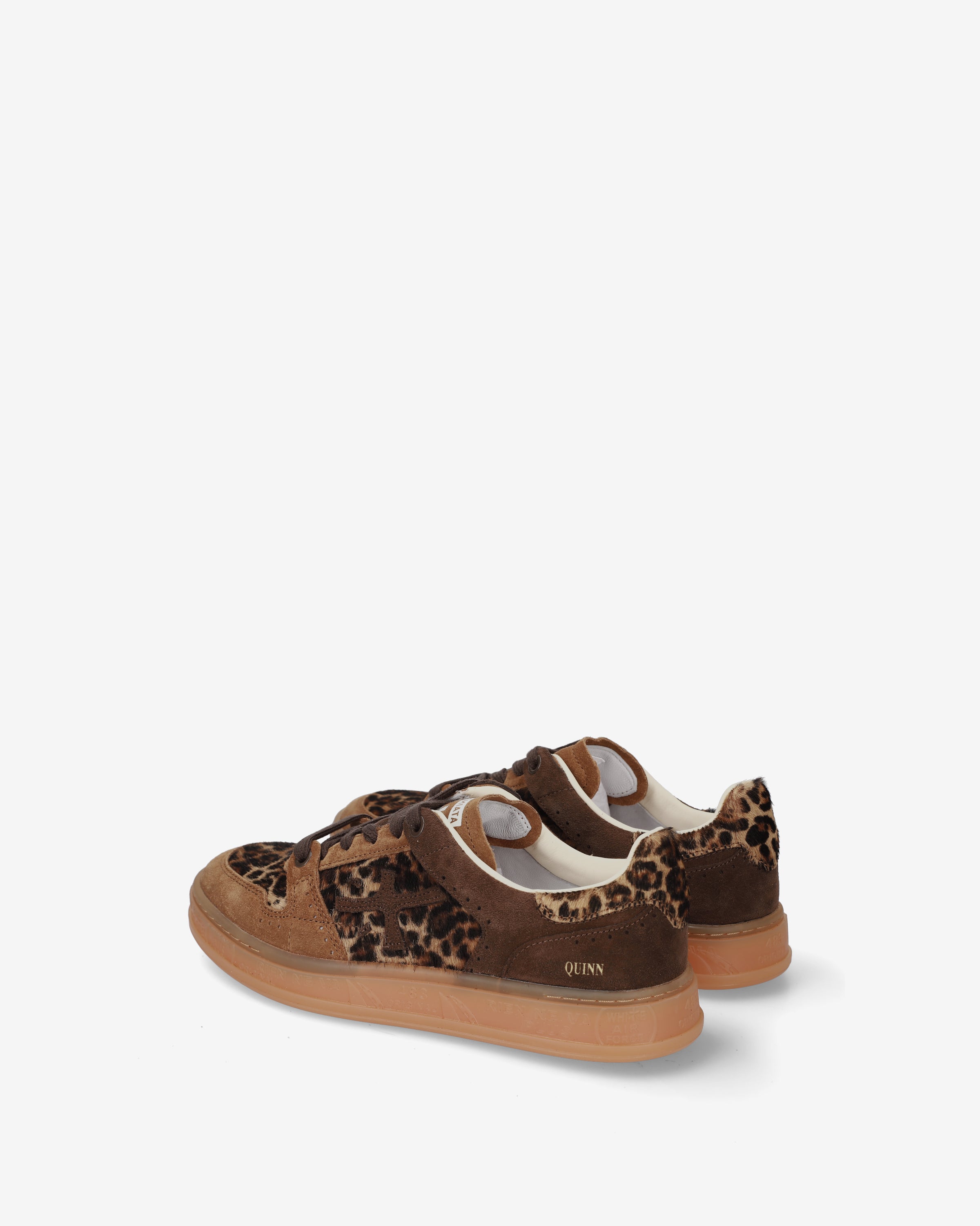 Premiata Quinnd 8643 baskets femme beige imprimé animal