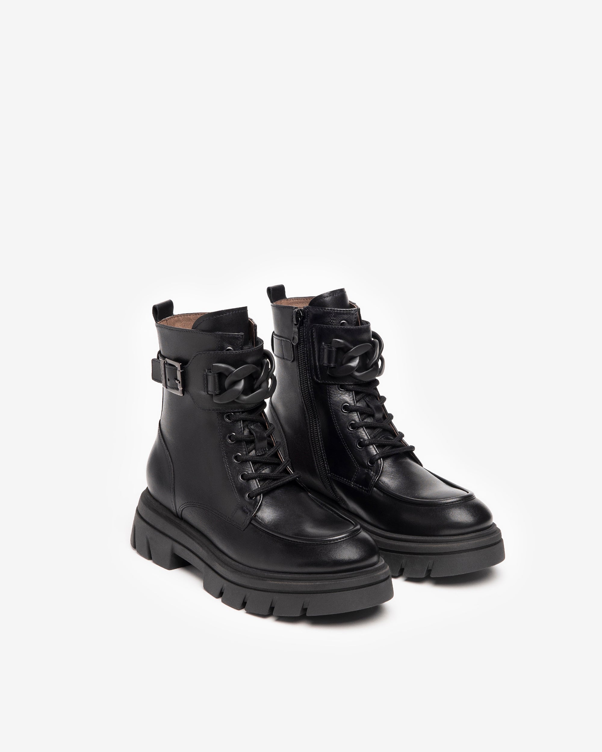 Nero Giardini Combat Boots rangers cuir femme