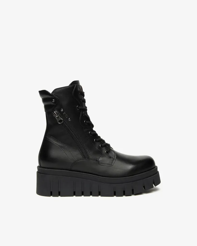 Nero Giardini Combat Boots rangers cuir femme hiver