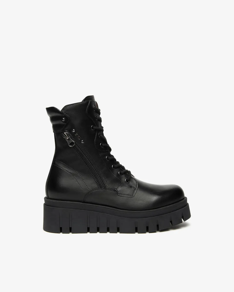 Nero Giardini Combat Boots rangers cuir femme hiver