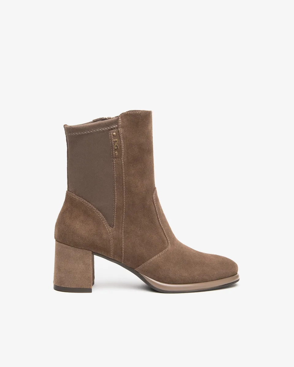 Nero Giardini Ankle Booties bottines daim talon bloc