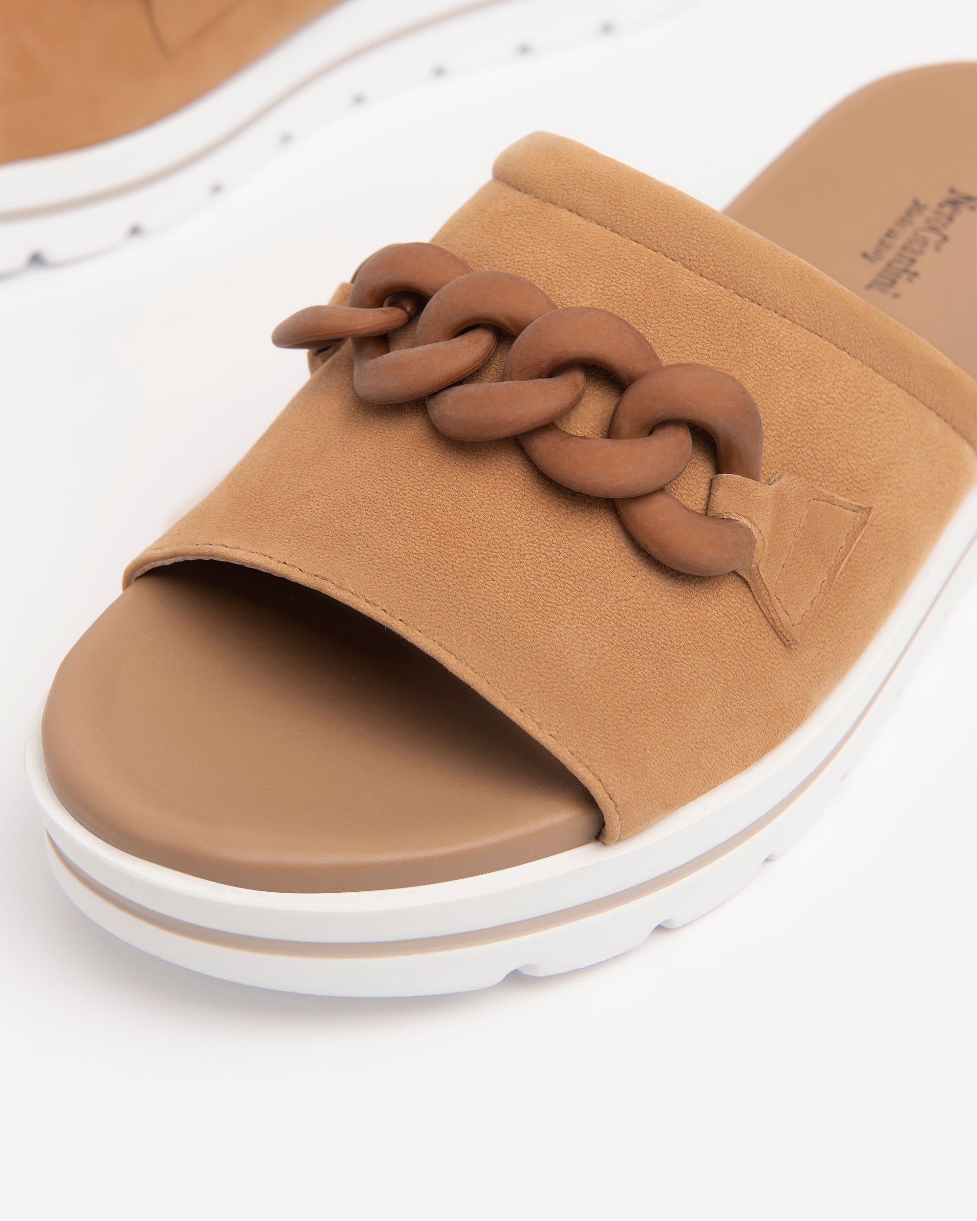 Nero Giardini Slippers mules cuir femme chaîne 38
