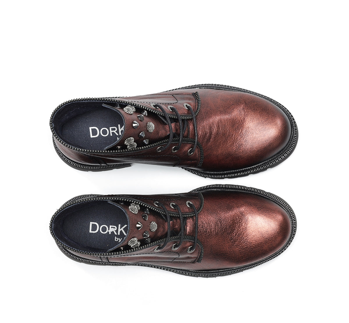 Dorking Cosmo D9390 bottine femme rouge cuir track