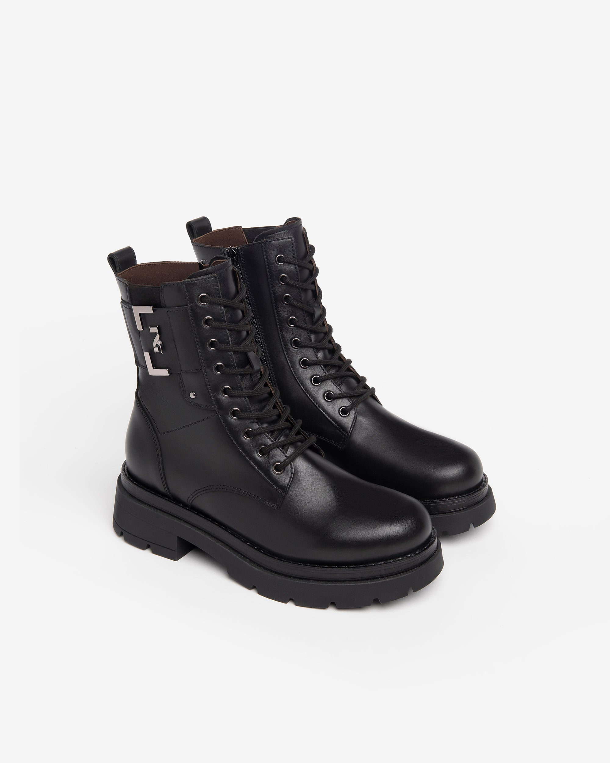 Nero Giardini Combat Boots rangers femme cuir hiver