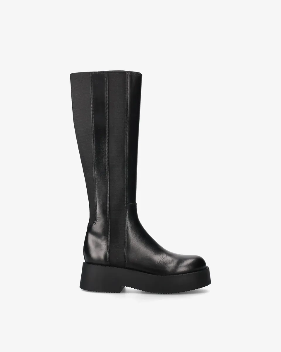 Premiata Stivaletti bottines femme noir cuir talon 5 cm