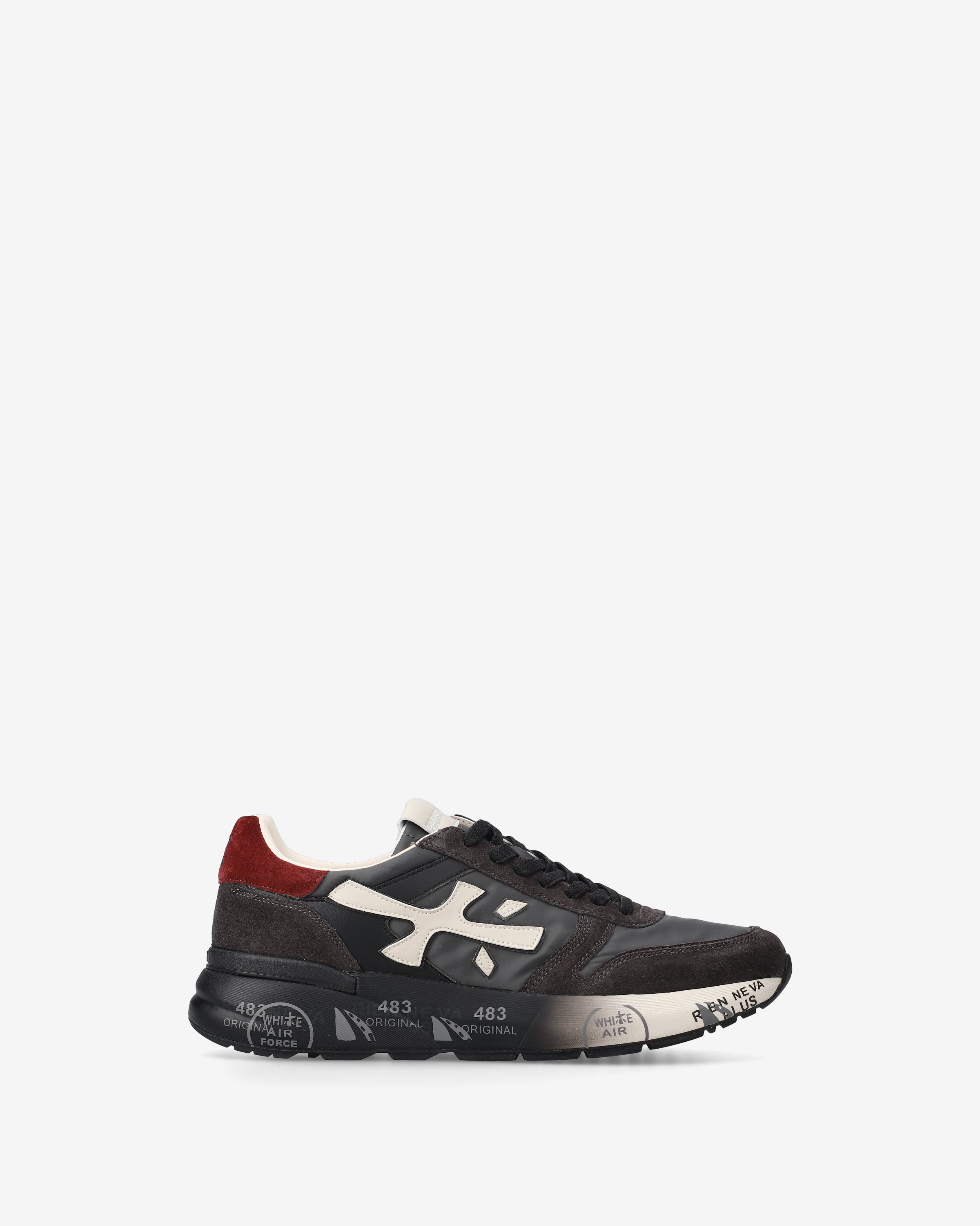 Premiata Mick 7719 baskets homme noir daim