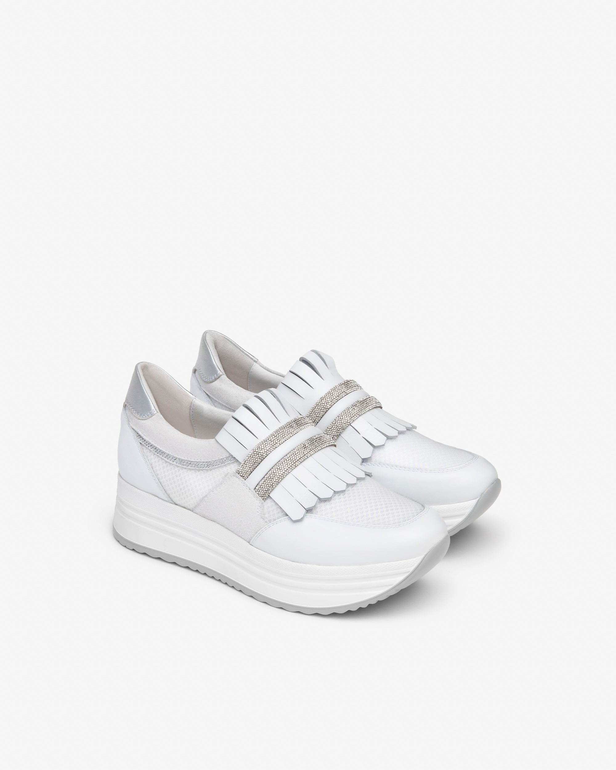 Nero Giardini Sneakers baskets femme cuir et daim