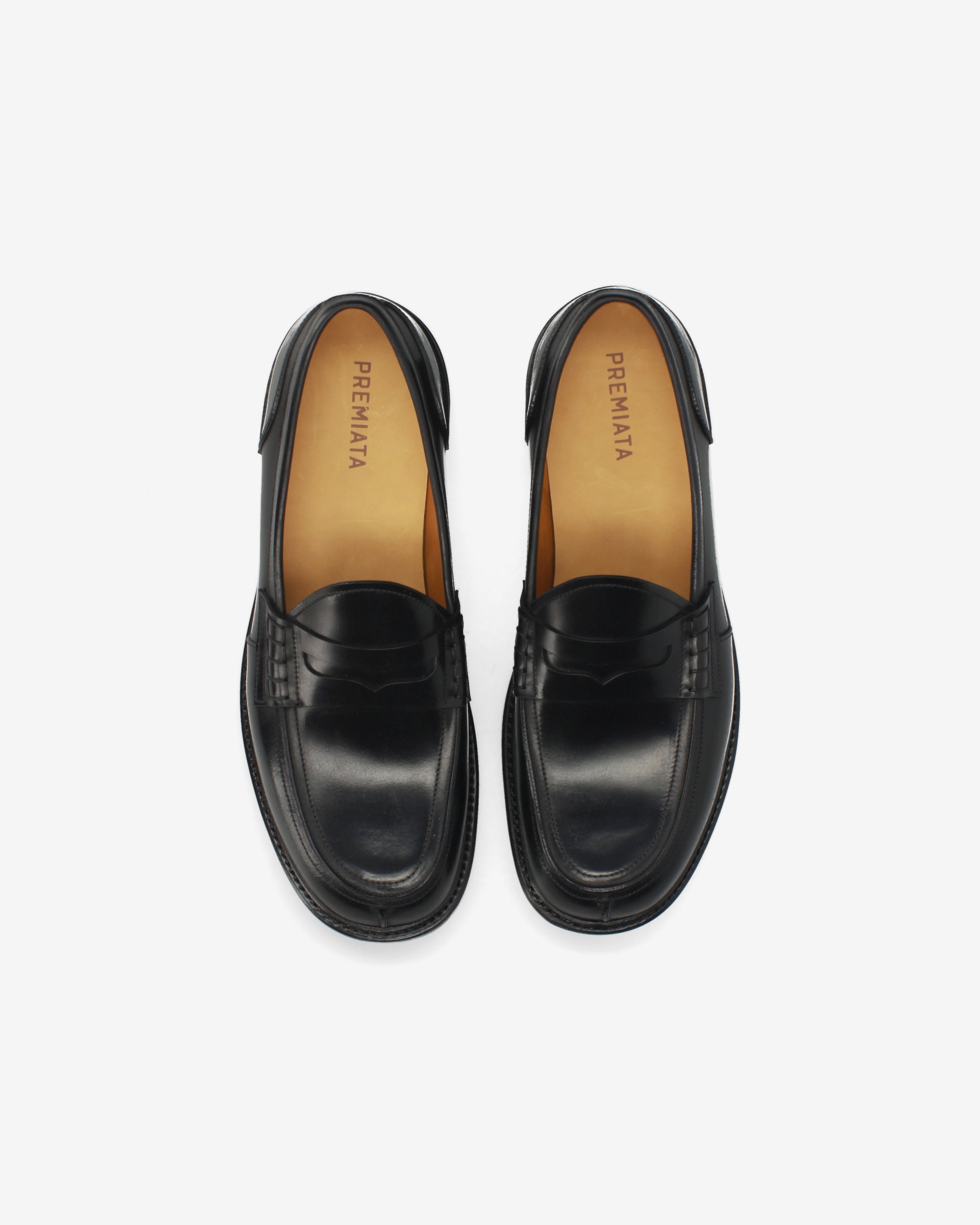 Premiata Cordovan mocassins cuir noir homme