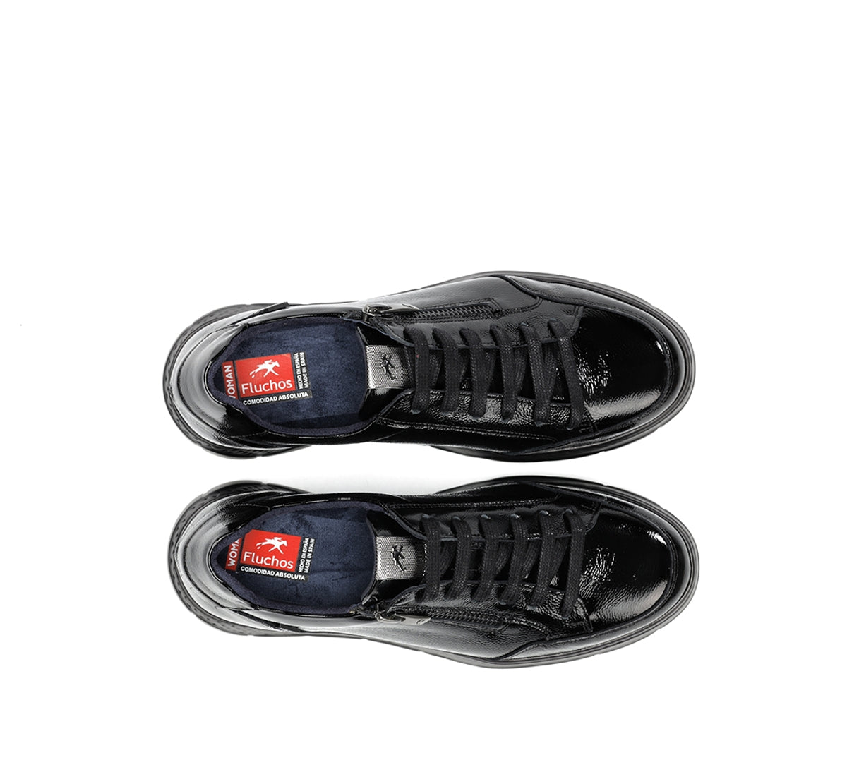 Fluchos Ilia F2306 baskets noires cuir confort femme