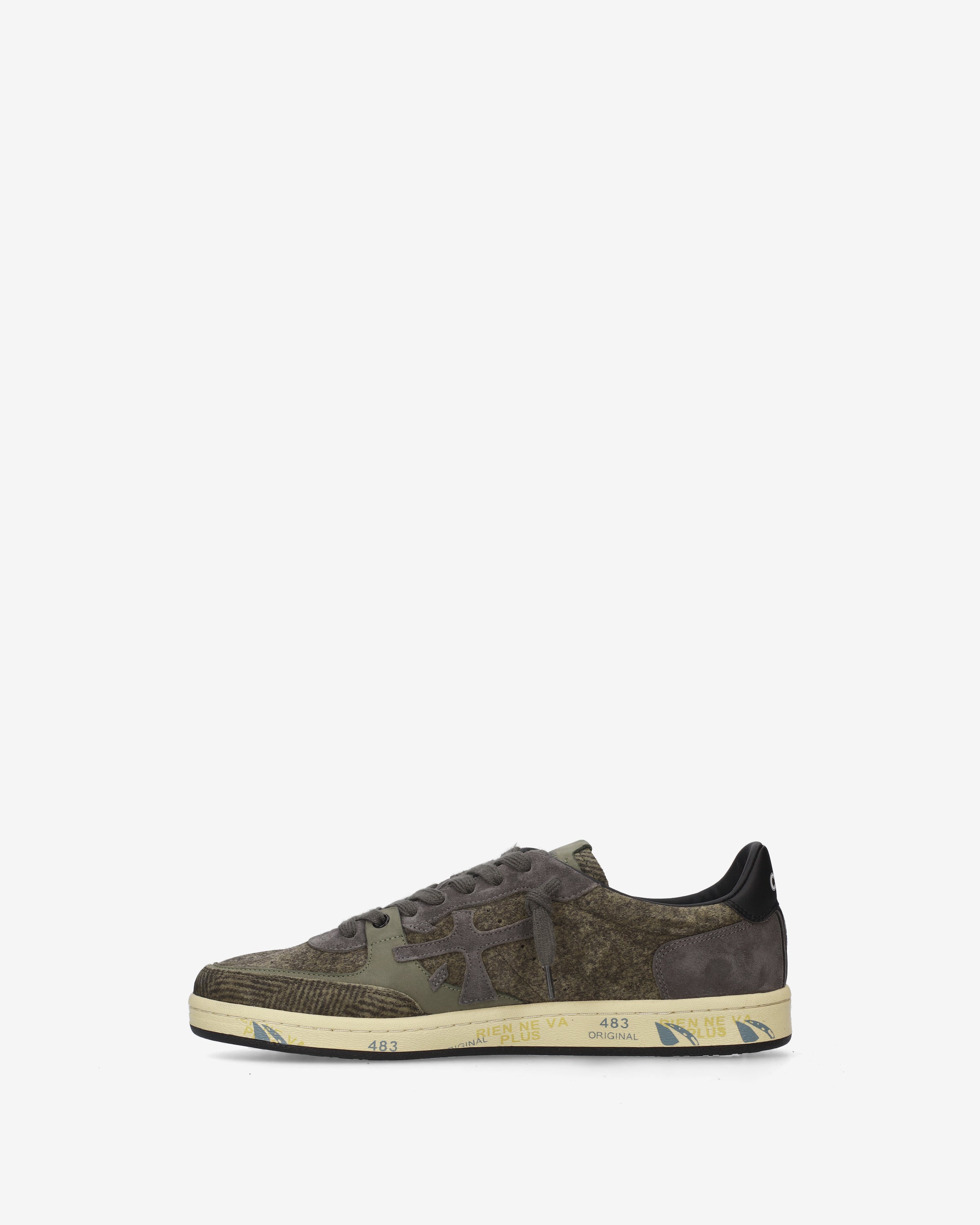 Premiata Bskt Clay 8442 baskets vert militaire/gris