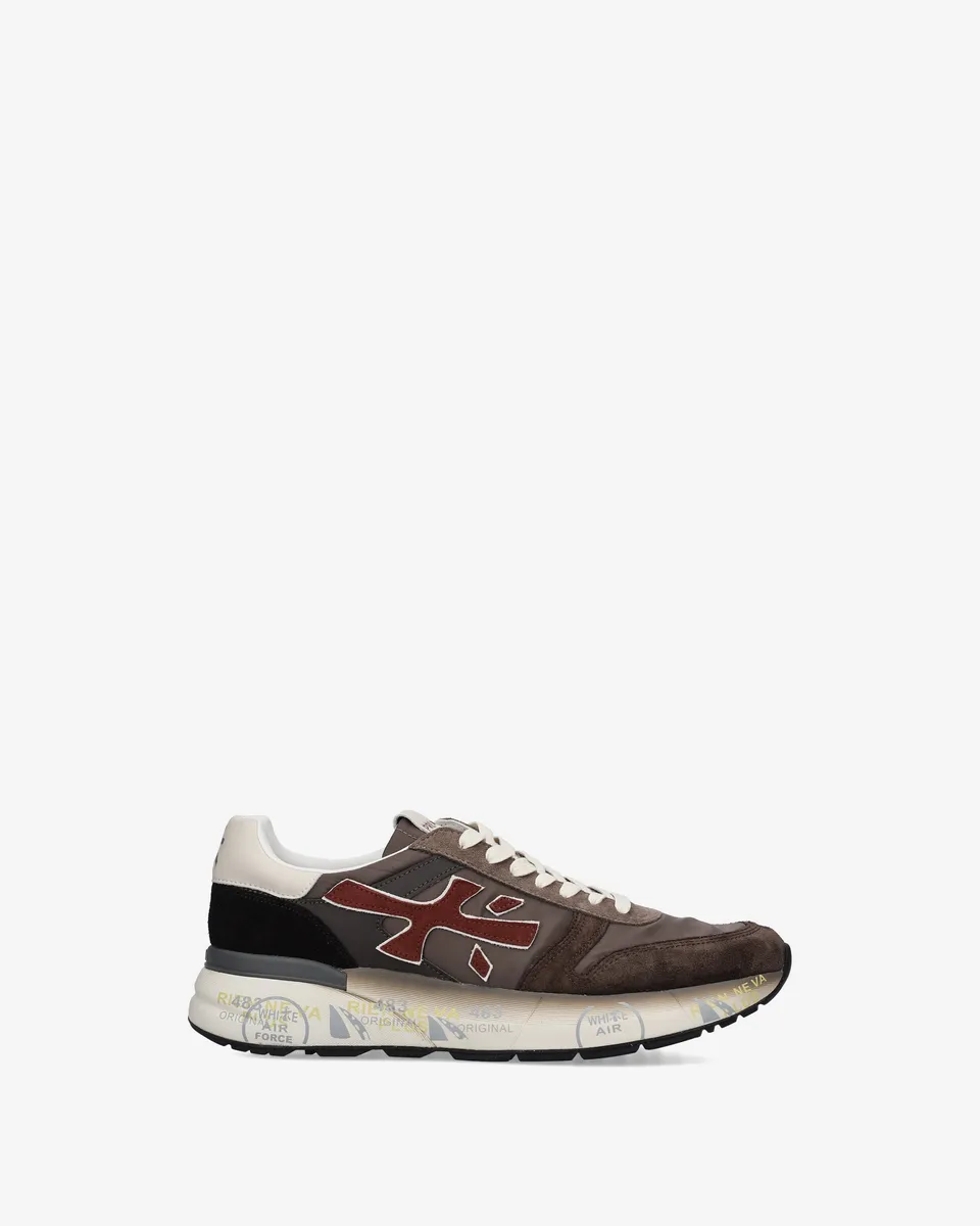 Premiata Mick 7714 baskets homme marron daim