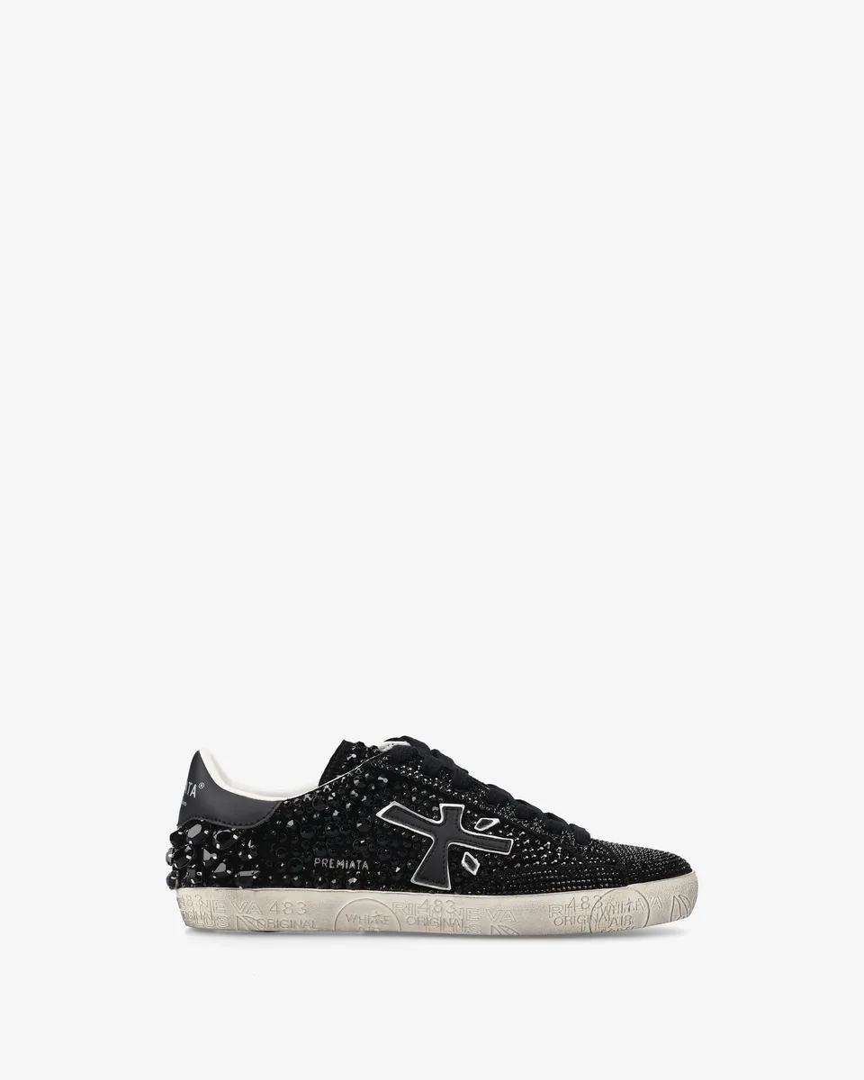Premiata Stevend 7847 sneakers noir cristaux femme