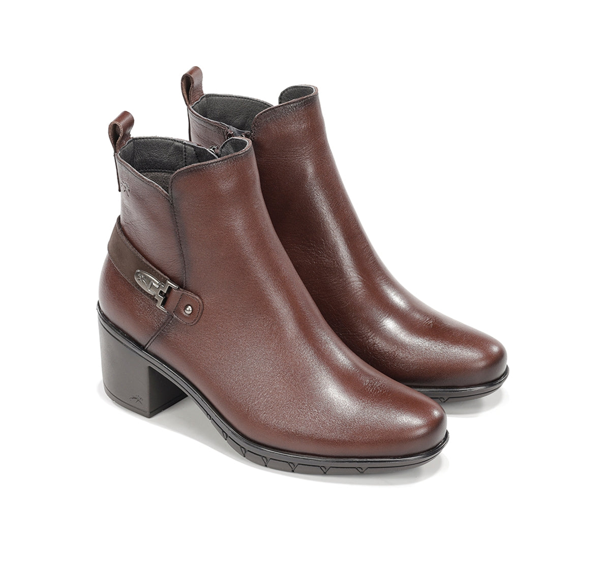 Fluchos Nydia F1798 bottines femme marron élégantes