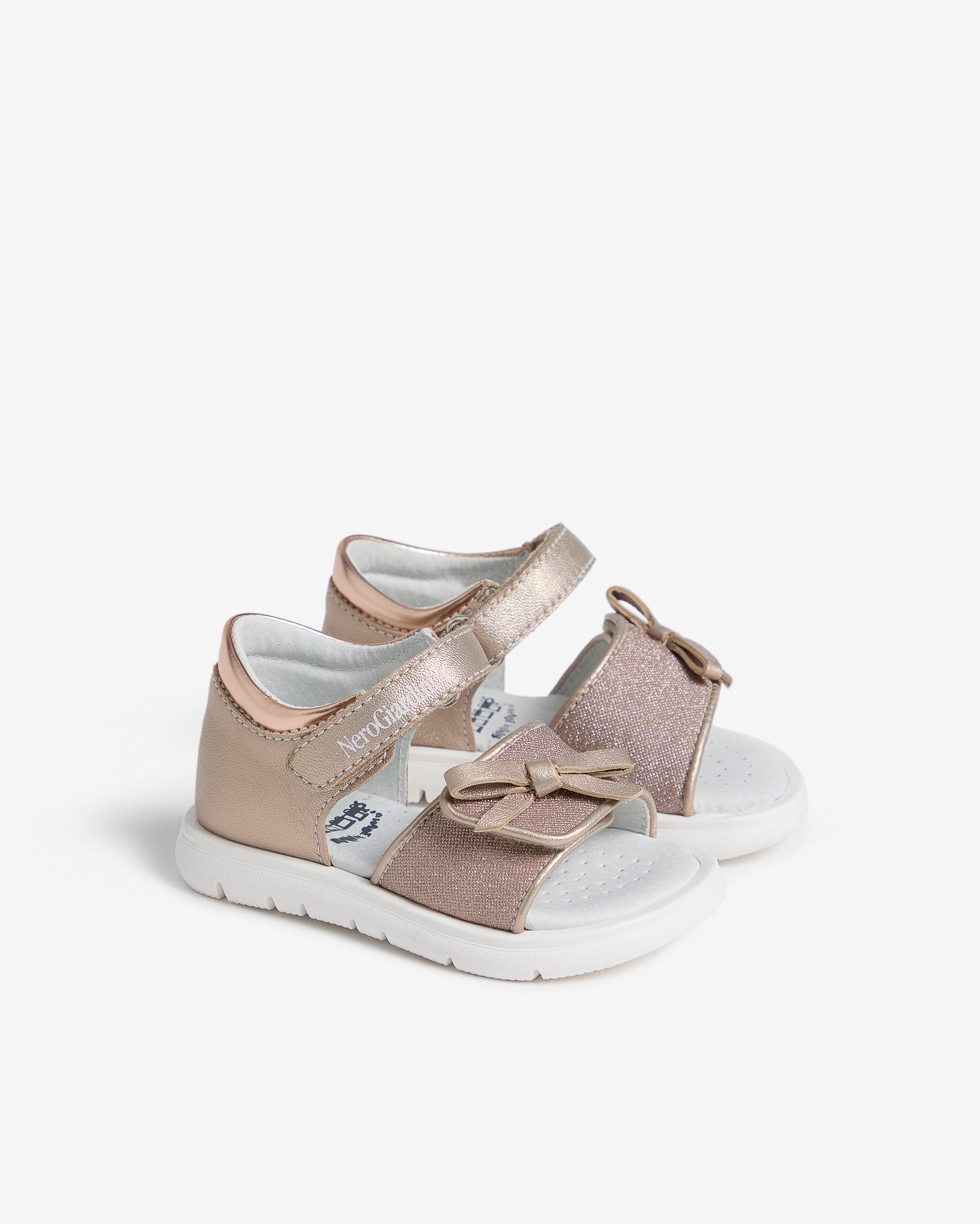 Nero Giardini Sandals Sandales Fille Tissu Cuir 19-24