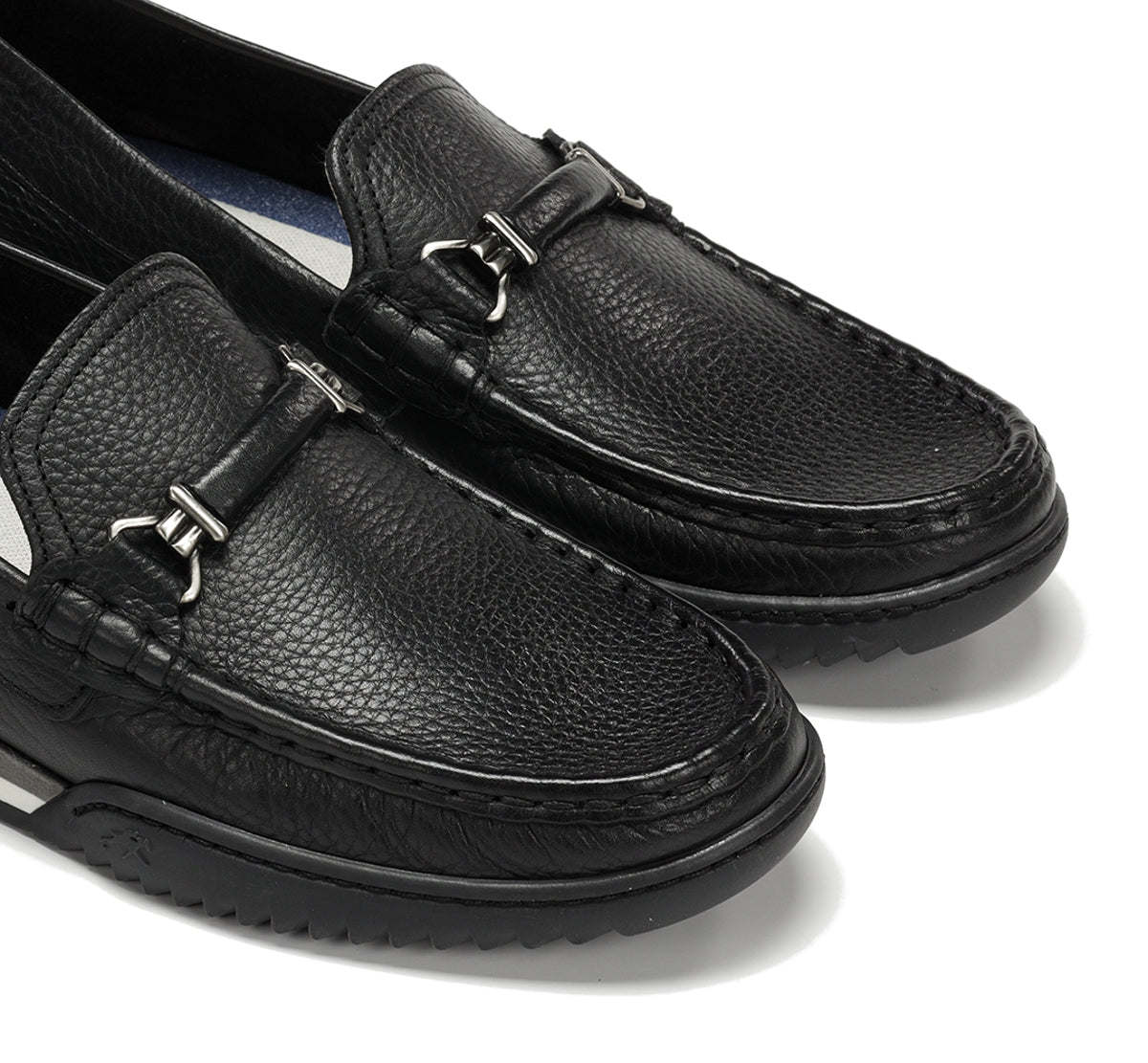 Fluchos Bruno F2433 mocassin homme noir cuir