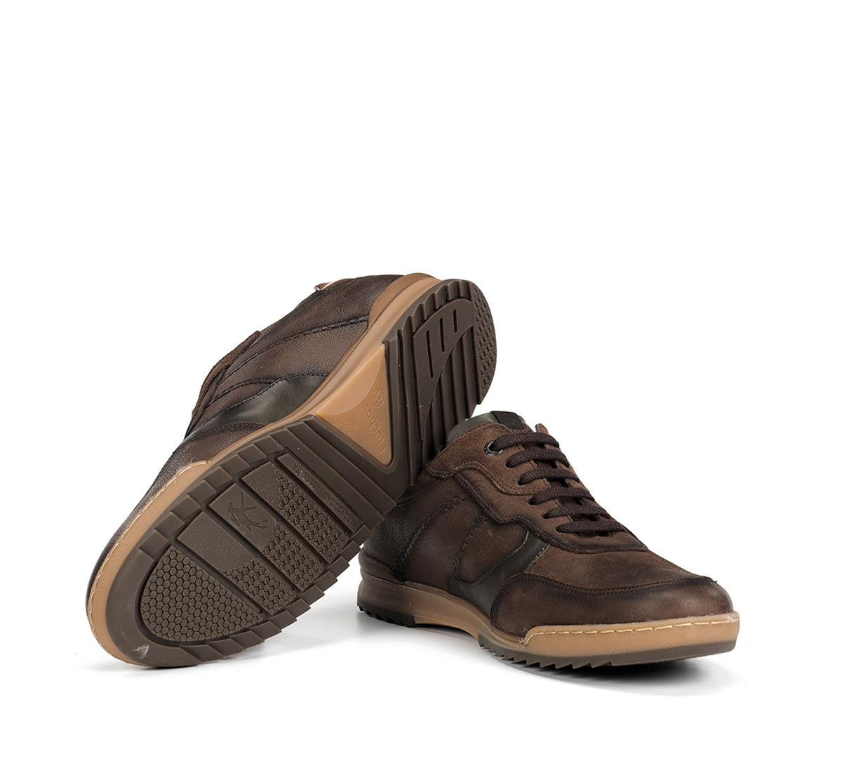 Fluchos Elder F2272 basket marron homme cuir large