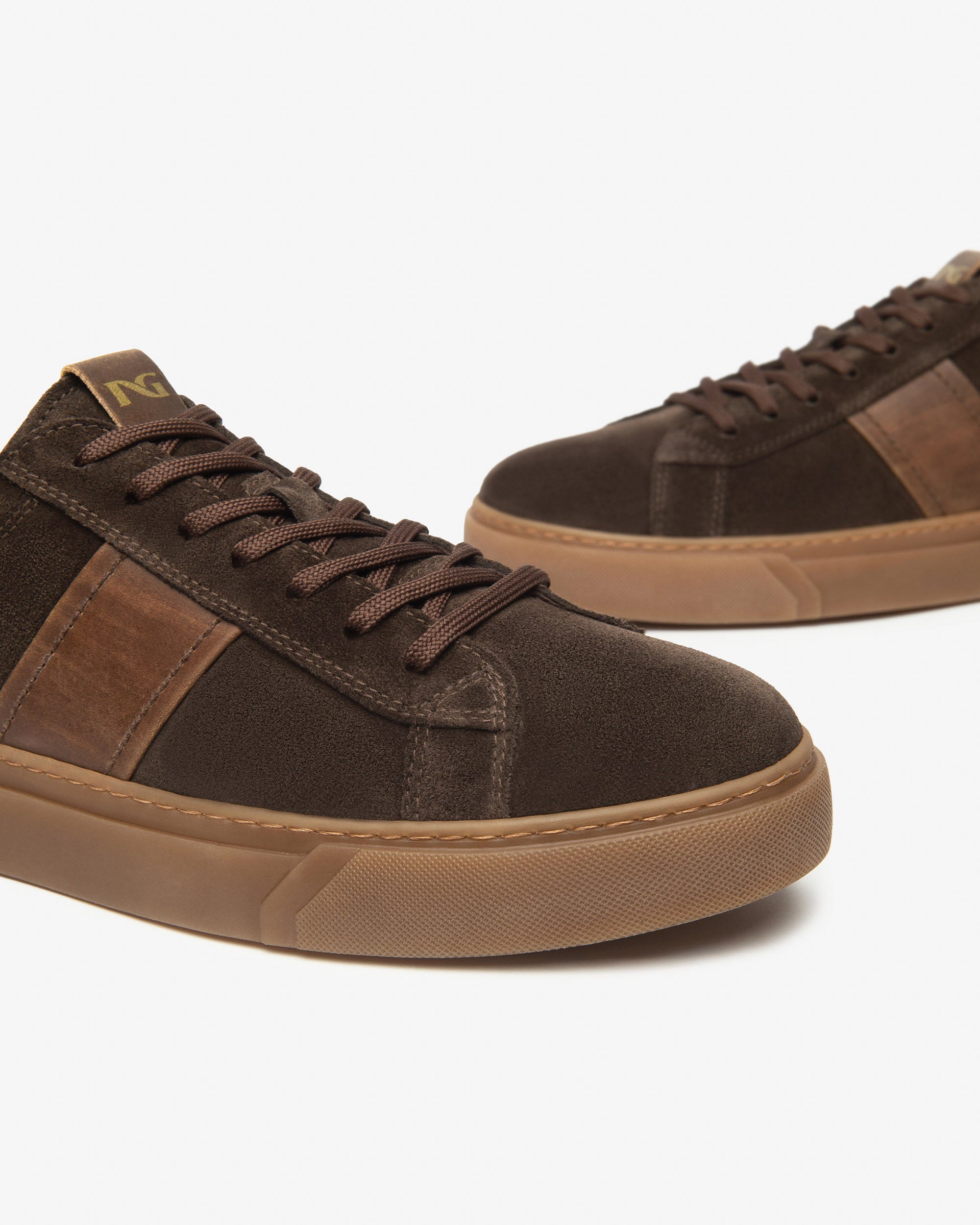 Nero Giardini Sneakers Baskets Cuir Daim Homme