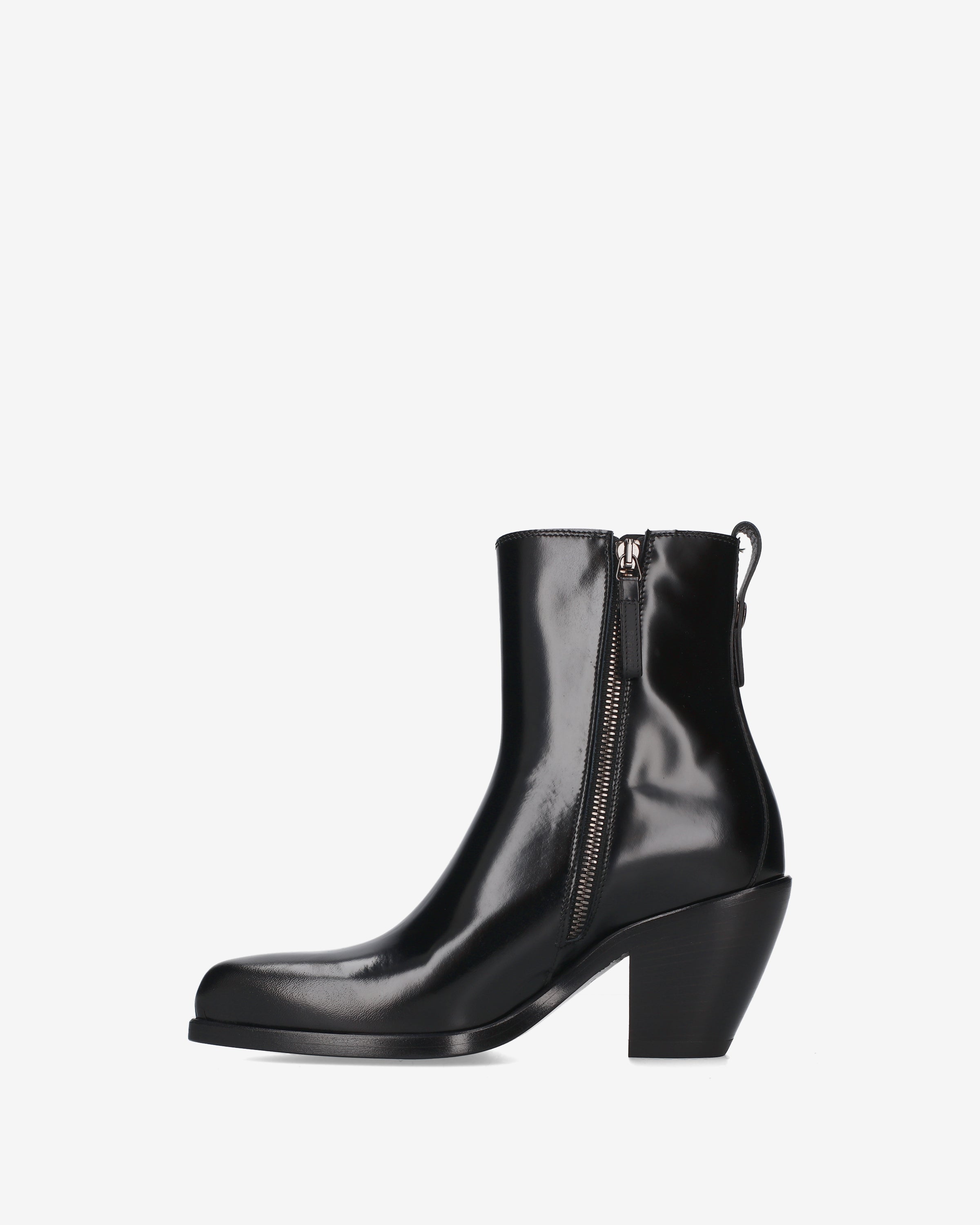 Premiata Boots bottines cuir noir talon 8 cm pointure 38
