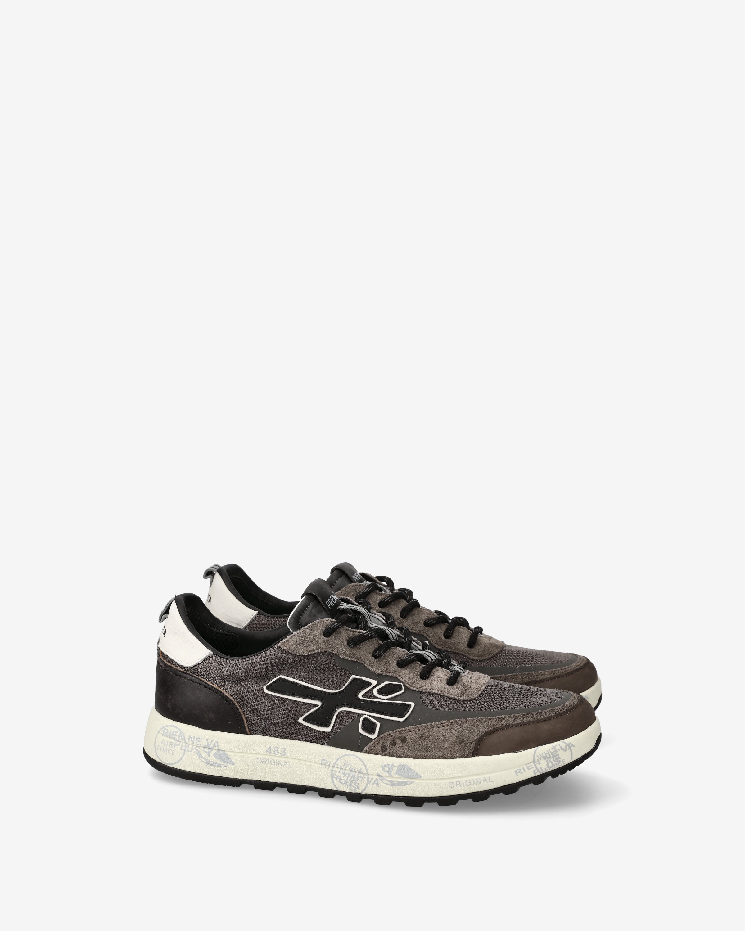 Premiata Nous 7725 sneakers gris marron cuir