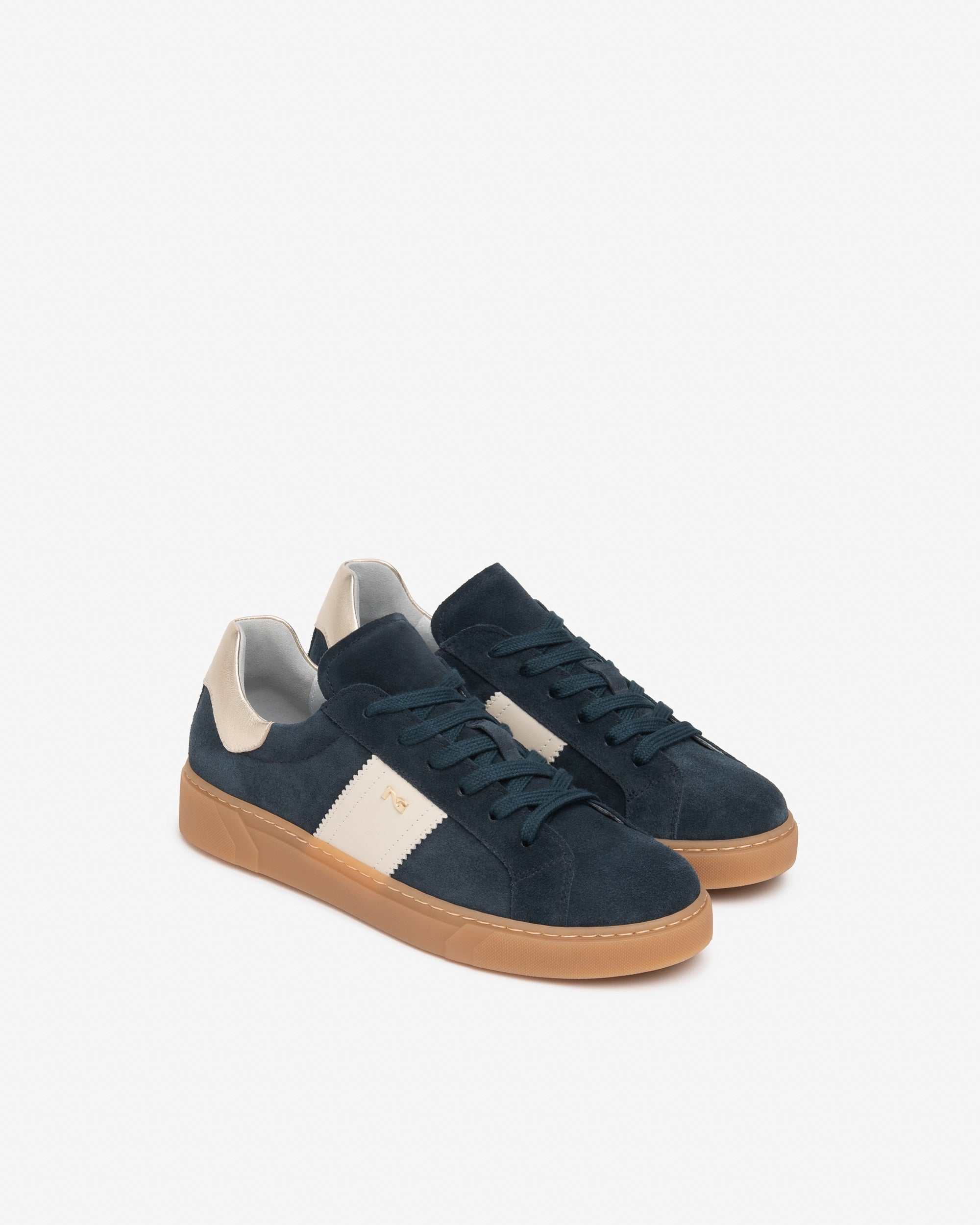 Nero Giardini Sneakers baskets daim cuir femme lacets