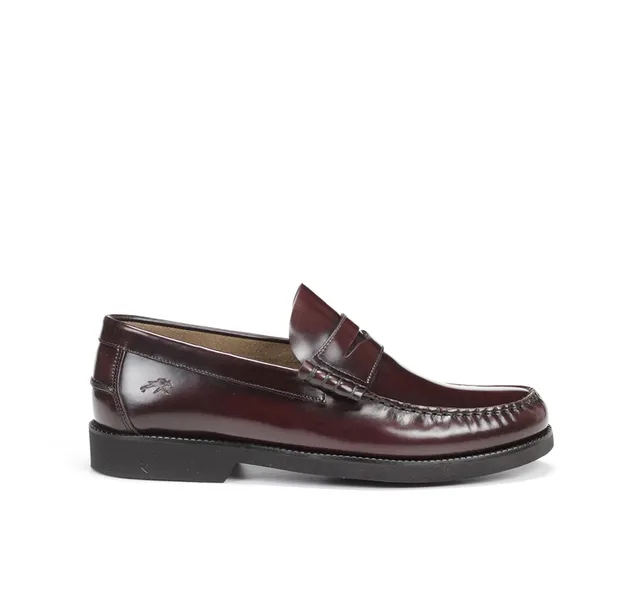 Fluchos Stamford F0047 mocassins cuir bordeaux homme