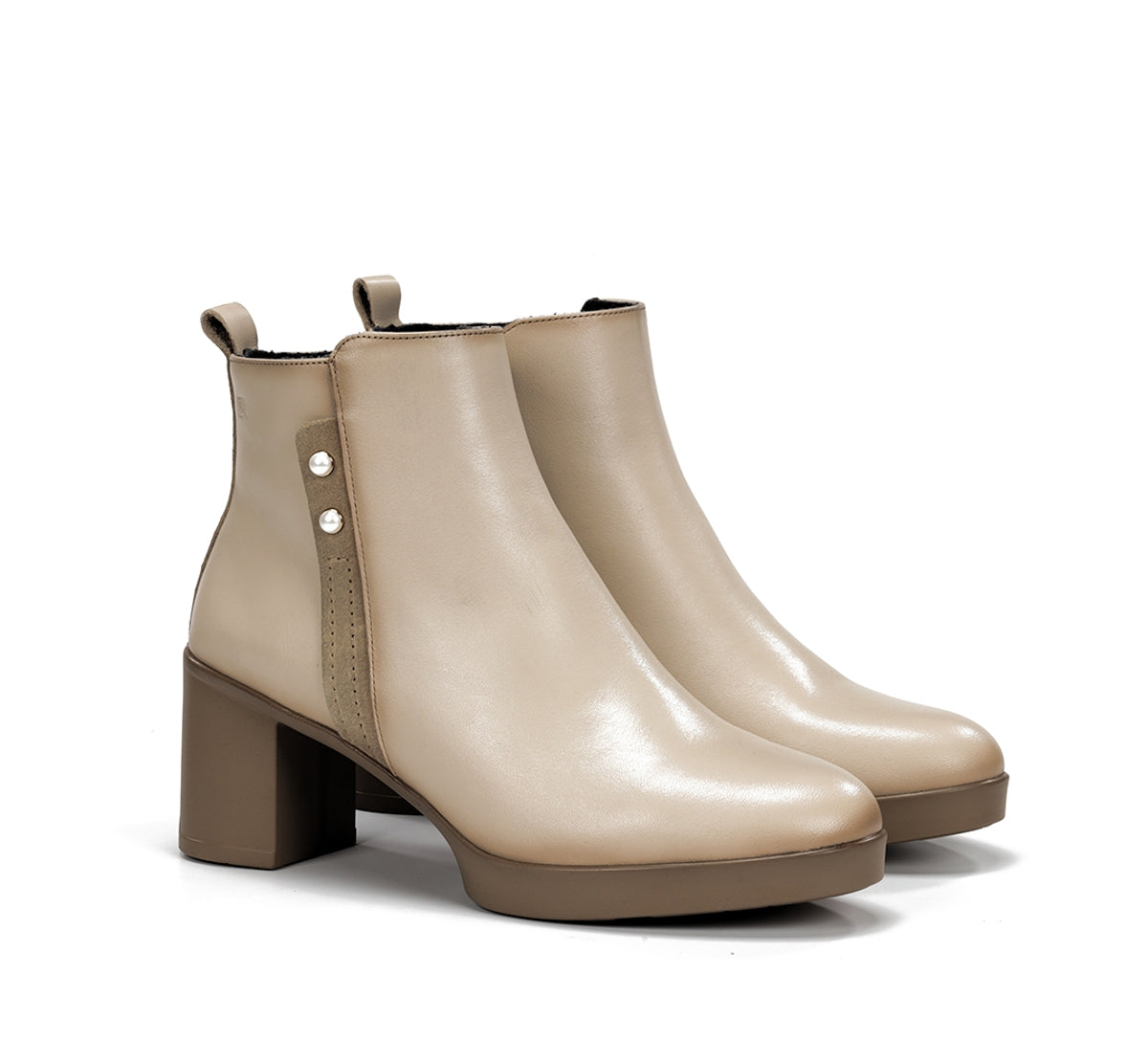 Dorking by Fluchos Elite D9423 bottines taupe cuir
