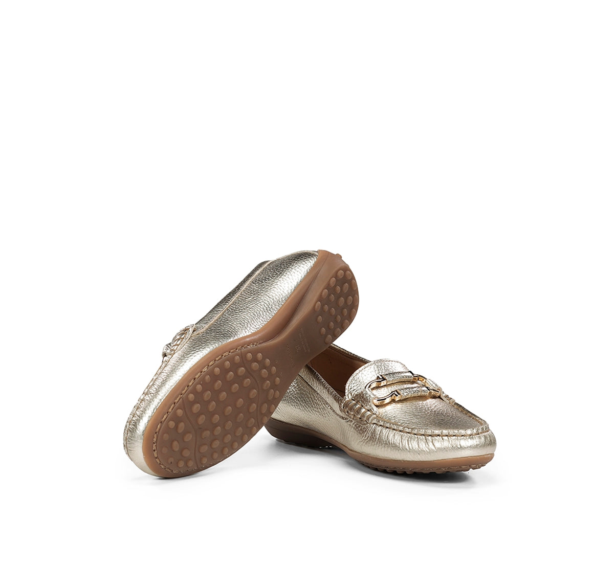 Fluchos Bruni F2156 mocassins doré femme cuir