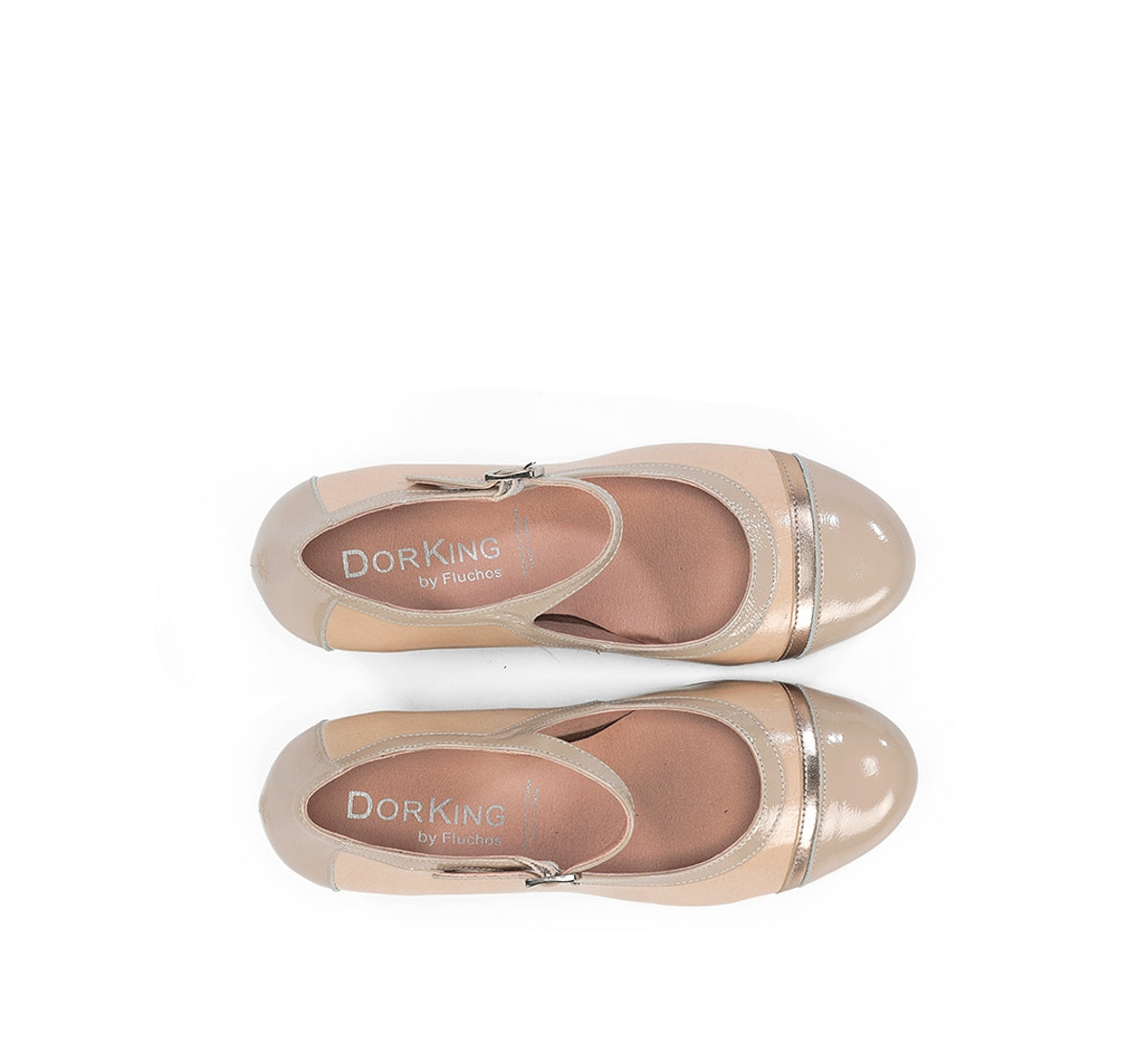 Dorking Rodin D9092 Chaussures Femme Nude Boucle