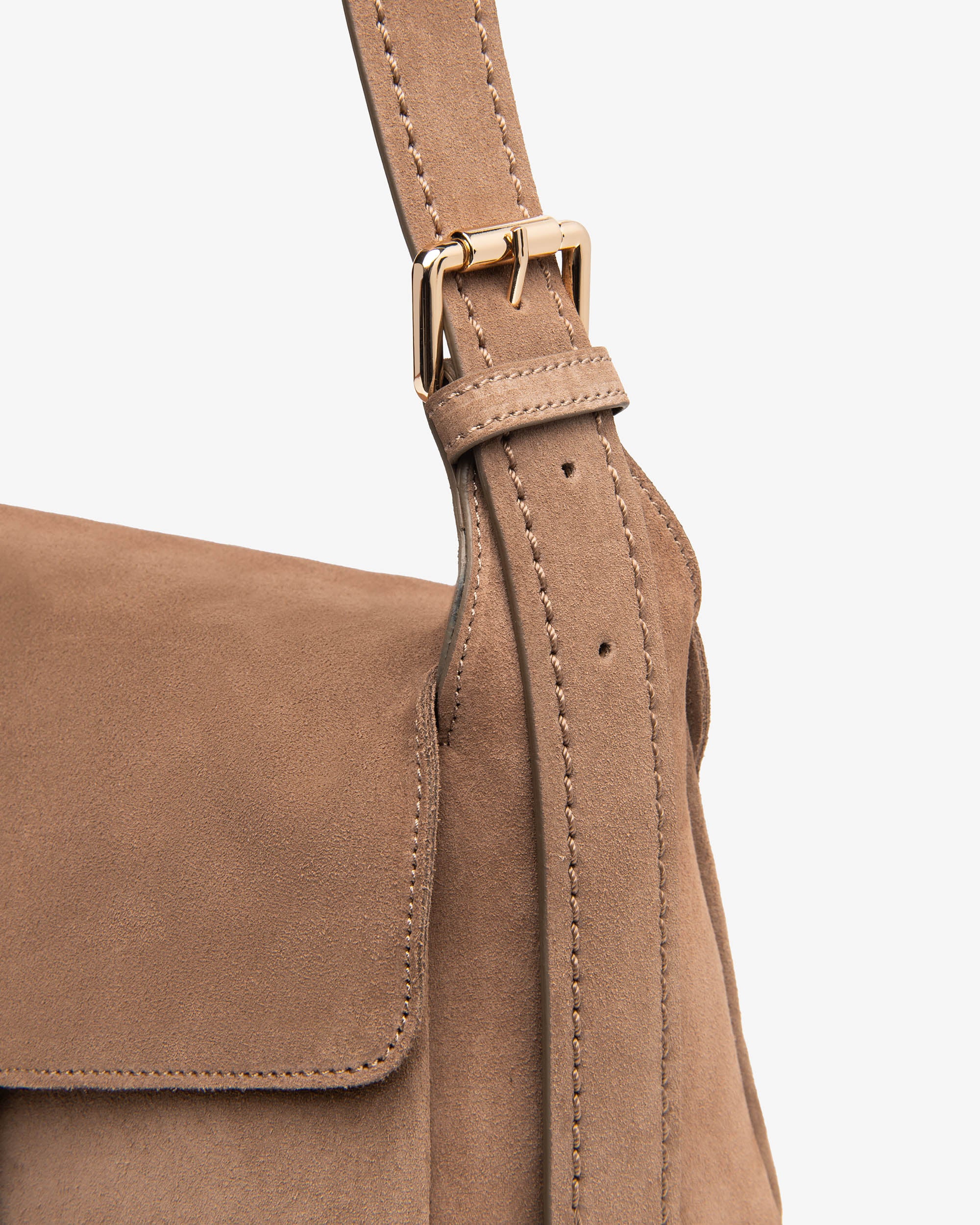 Nero Giardini Bags sac épaule daim femme boucle dorée