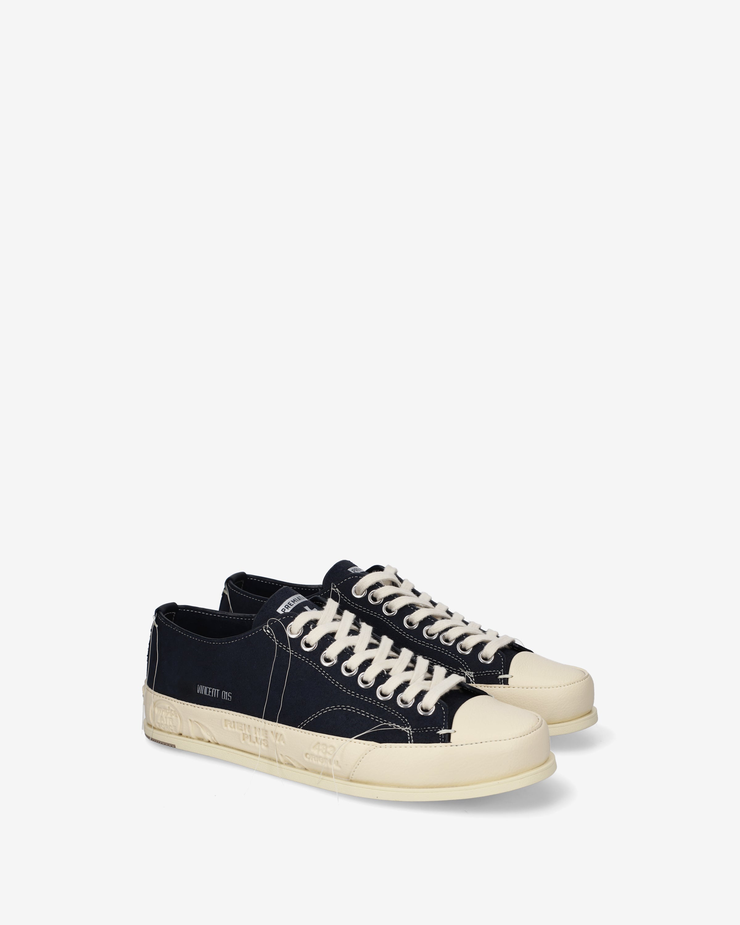Premiata Vincent 015 baskets bleu marine pointure 42 cuir