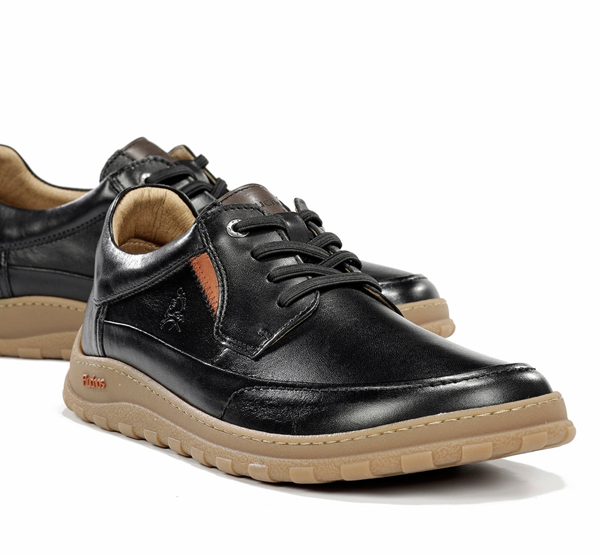 Fluchos Jerry F2504 chaussure homme noire confort large