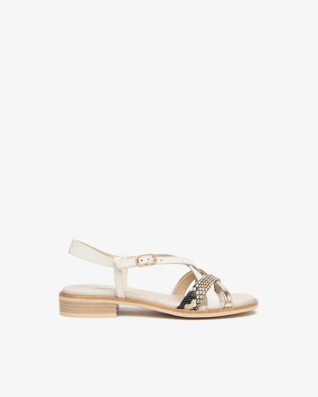 Nero Giardini Sandals sandales tissu cuir femme