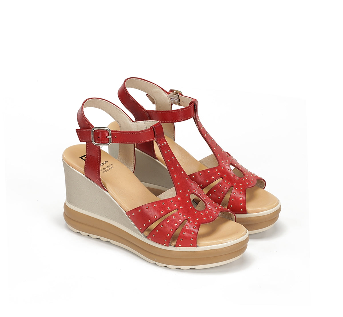 Dorking by Fluchos Diane D9701 sandale rouge talon